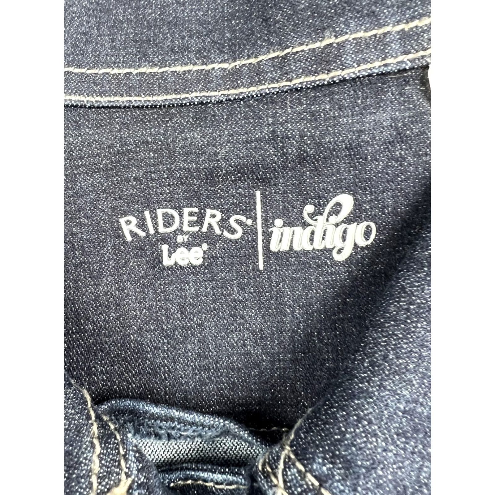 Vintage Riders by Lee Denim Jacket Womens XL Blue Button Front Trucker Pockets Size XL / US 12-14 / IT 48-50 - 4 Thumbnail