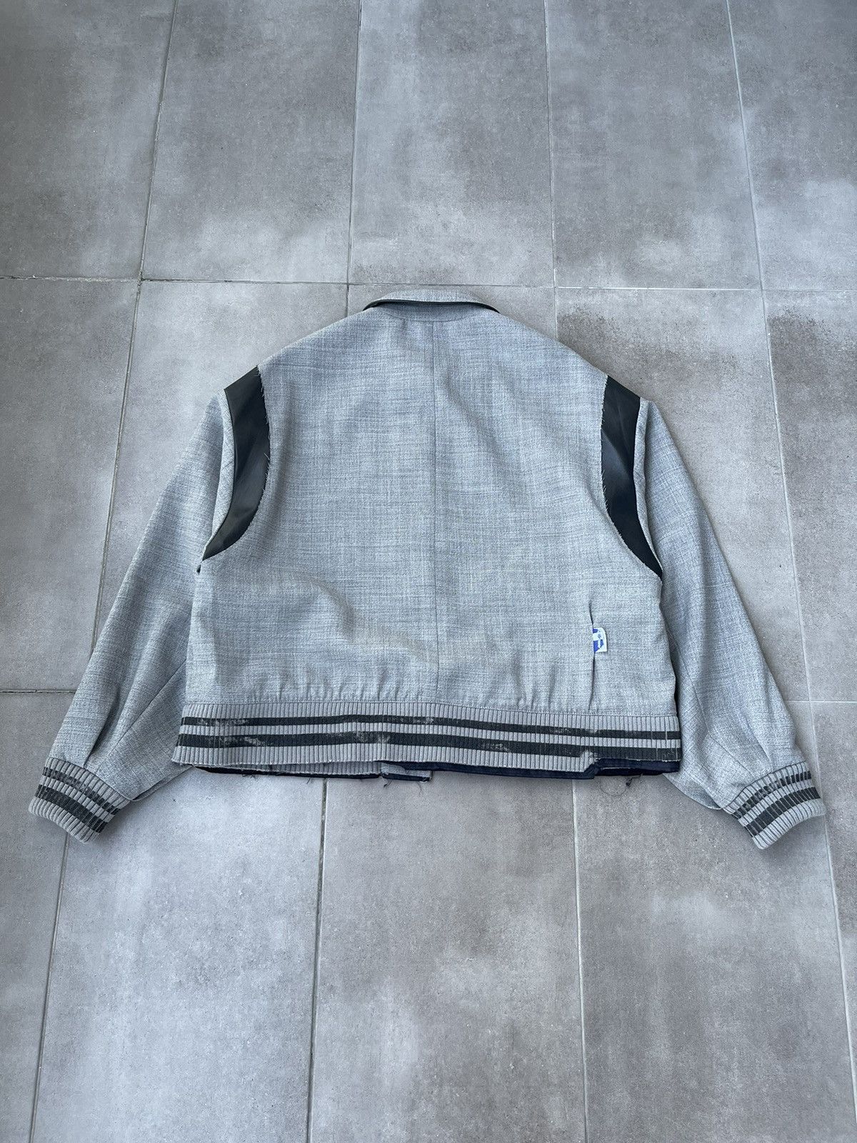 Ader Error !DS! SS22 Ader Error 3 Grey Deconstructed Bomber Jacket Size US M / EU 48-50 / 2 - 13 Thumbnail