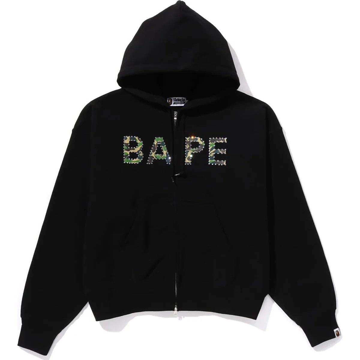 Bape ABC CAMO CRYSTAL LOGO WIDE ZIP HOODIE LADIES Size M / US 6-8 / IT 42-44 - 1 Thumbnail