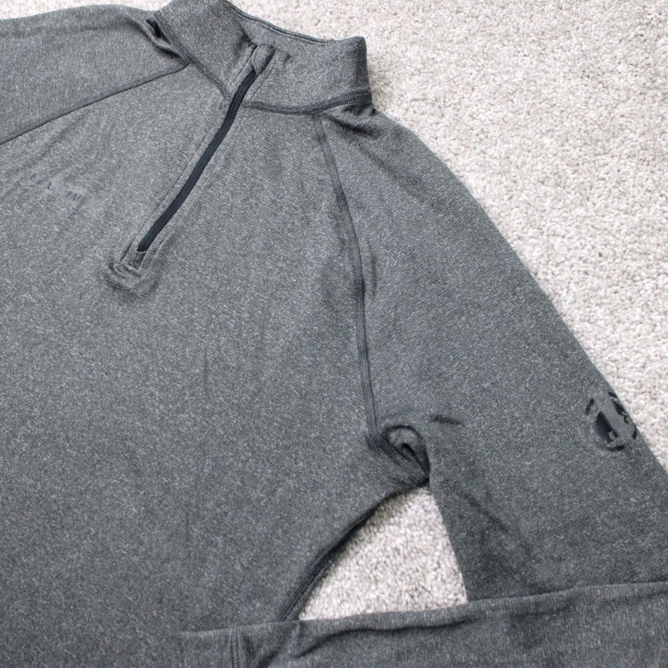 Mammut Mammut Shirt Womens Large Gray Klamath 1/2 Zip Poly/Wool Long Sleeve Pullover Size L / US 10 / IT 46 - 5 Thumbnail