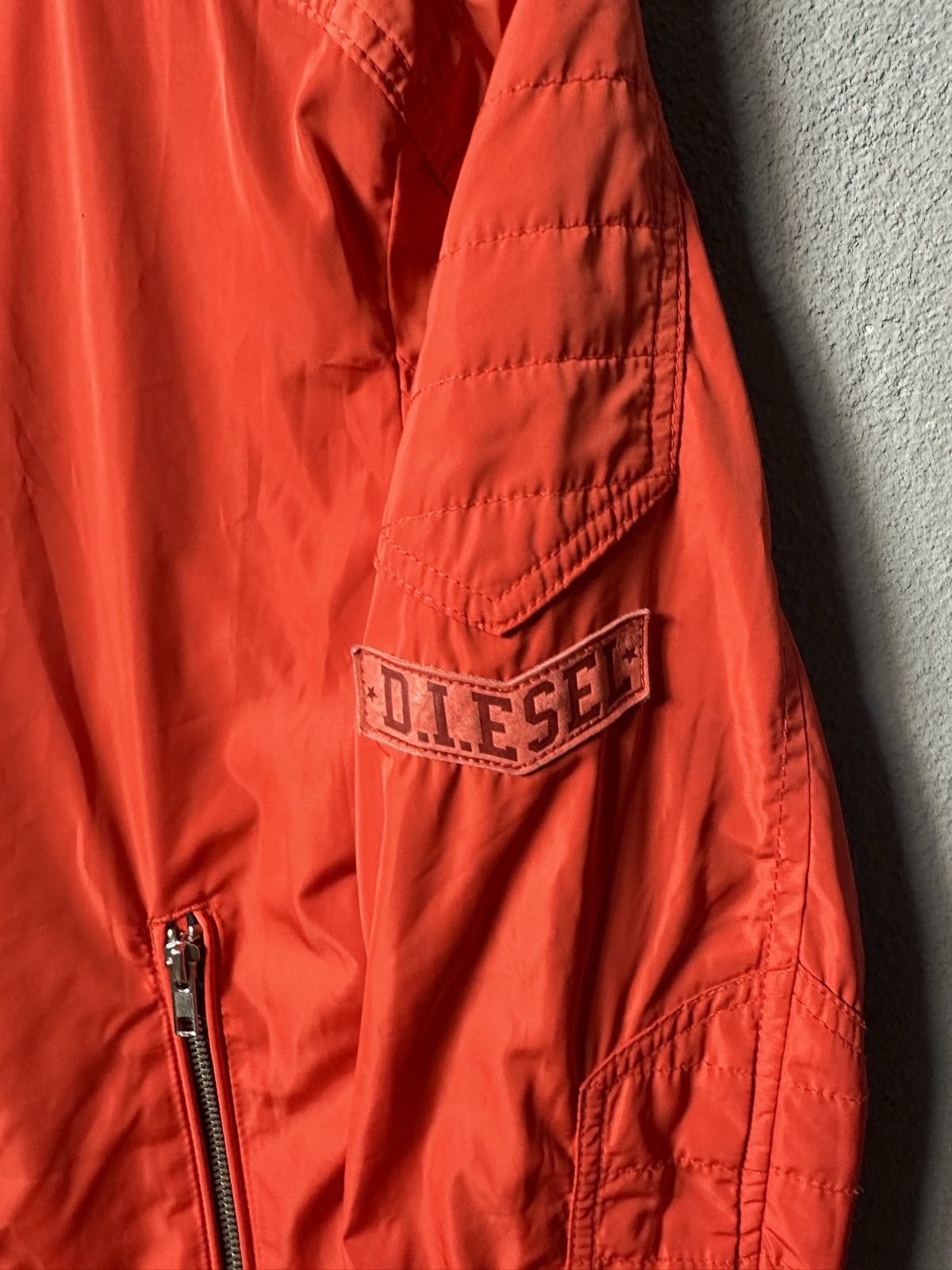 Diesel Diesel Vintage Orange Nylon Jacket Size US L / EU 52-54 / 3 - 3 Thumbnail
