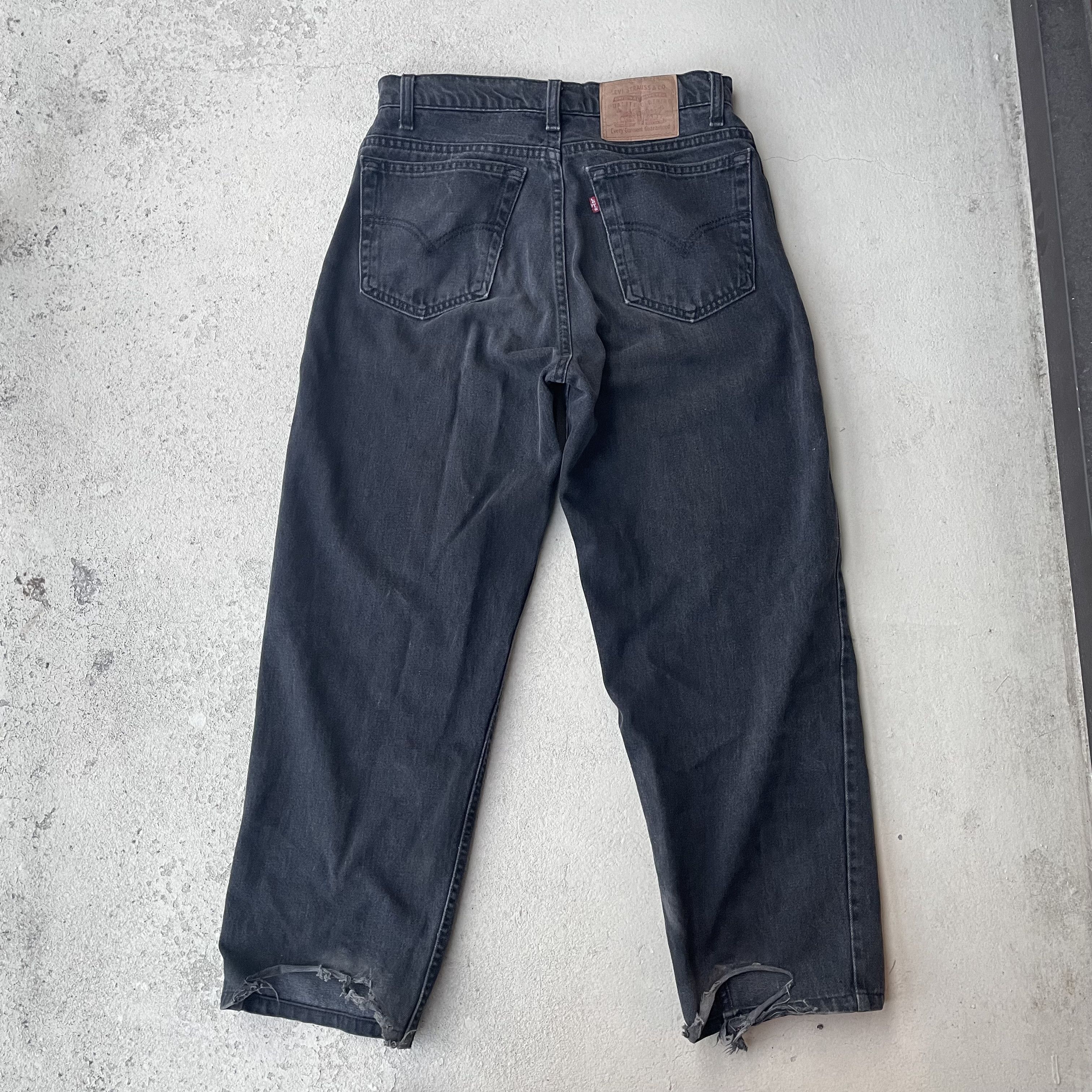 Levi's Vintage 90s Levi's 550 Faded Black Jeans Size US 30 / EU 46 - 3 Thumbnail