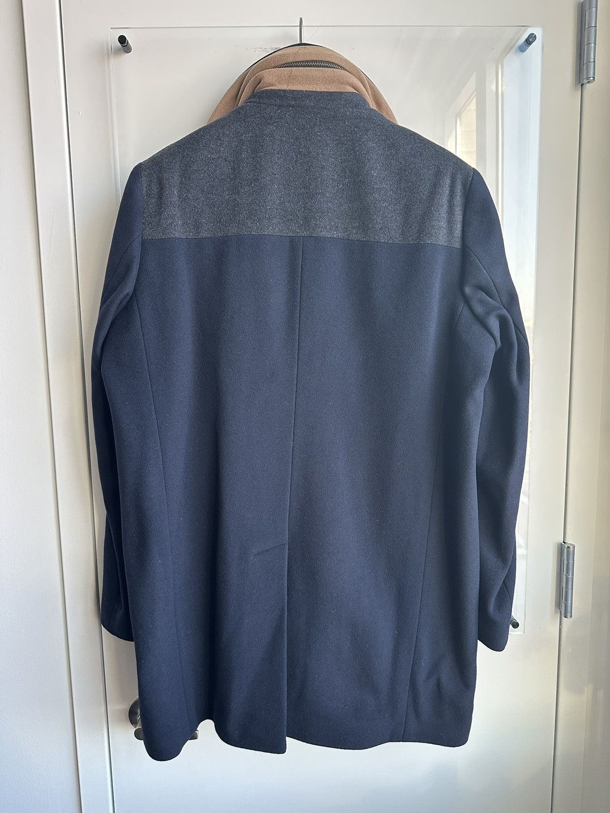 Paul Smith Navy Peacoat w/ Built-in Hood NWT Size US L / EU 52-54 / 3 - 3 Thumbnail