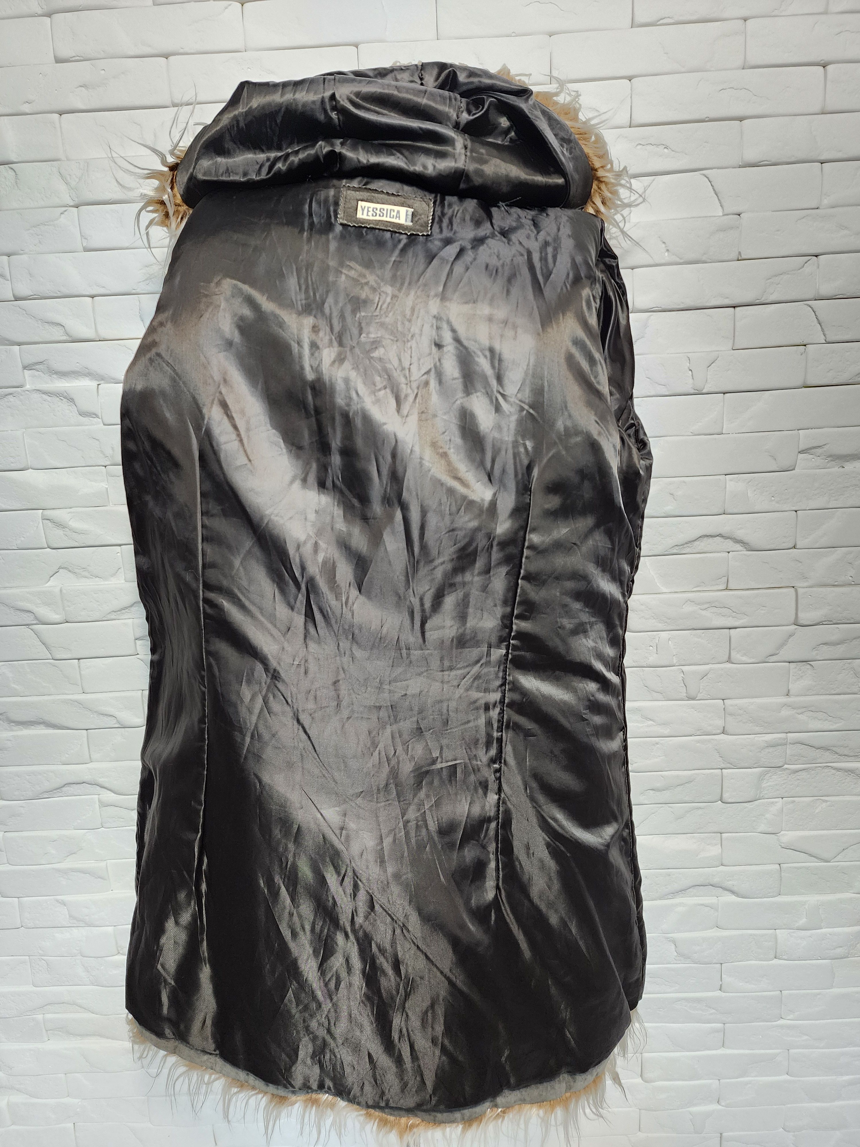 Designer Women's suede long jacket with hood. Size XL / US 12-14 / IT 48-50 - 7 Thumbnail