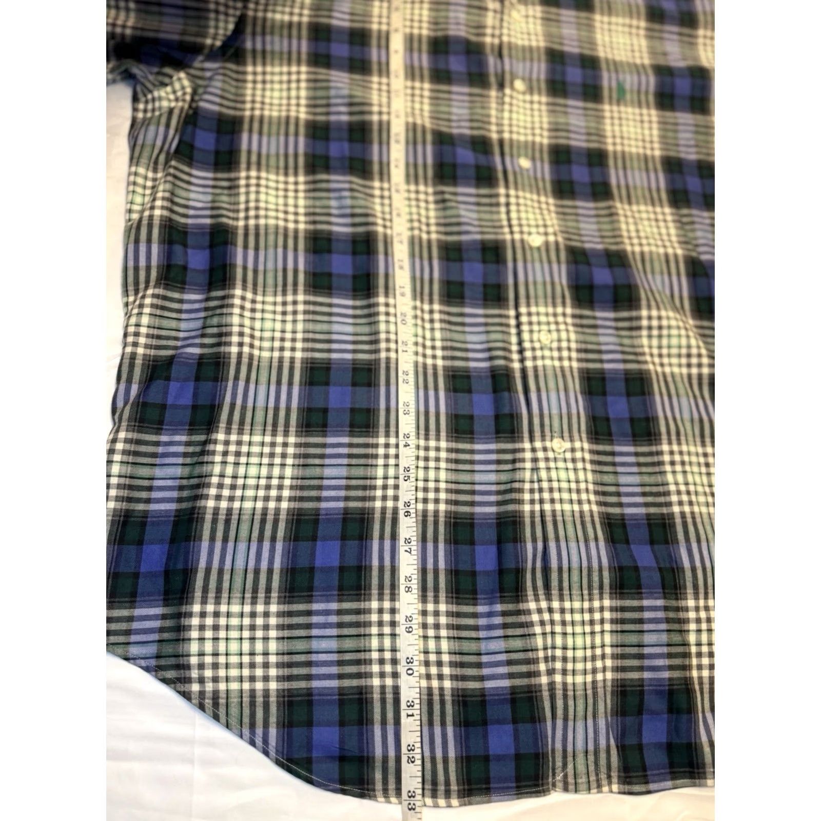 Ralph Lauren Ralph Lauren Blake Shirt Mens Green Pony Houndstooth Plaid Flannel Cotton XL Button-Up Long Sleeve Collared Embroidered Multicolor Size US XL / EU 56 / 4 - 7 Thumbnail