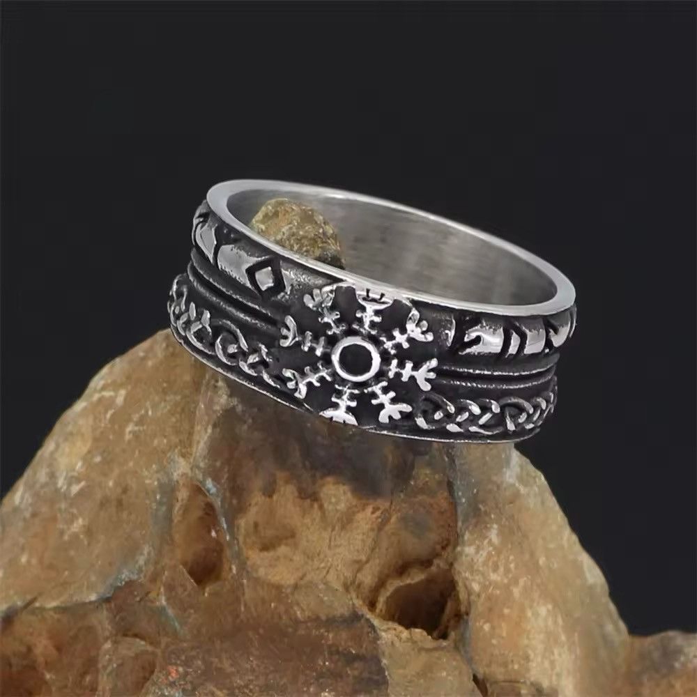 Other Vintage Norse Runes Compass Rings Size ONE SIZE - 4 Thumbnail