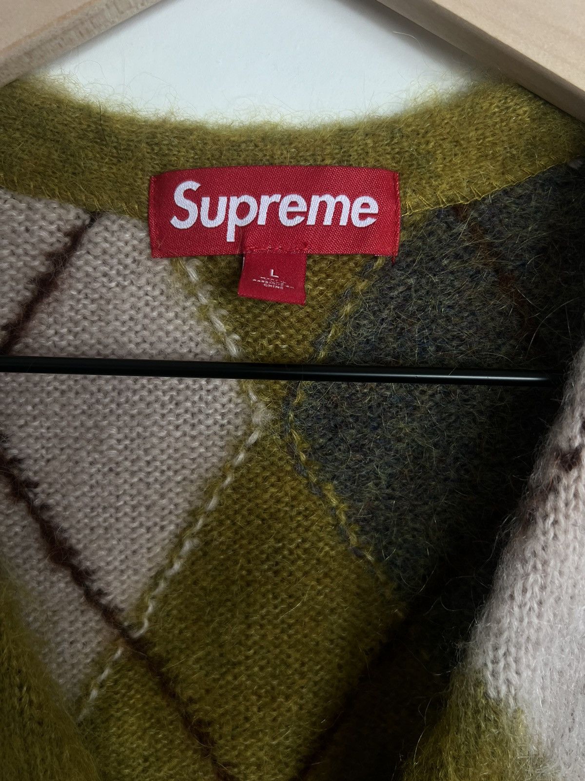 Supreme Brushed Argyle Zip Up Vest Supreme Brushed Argyle Zip Up Vest