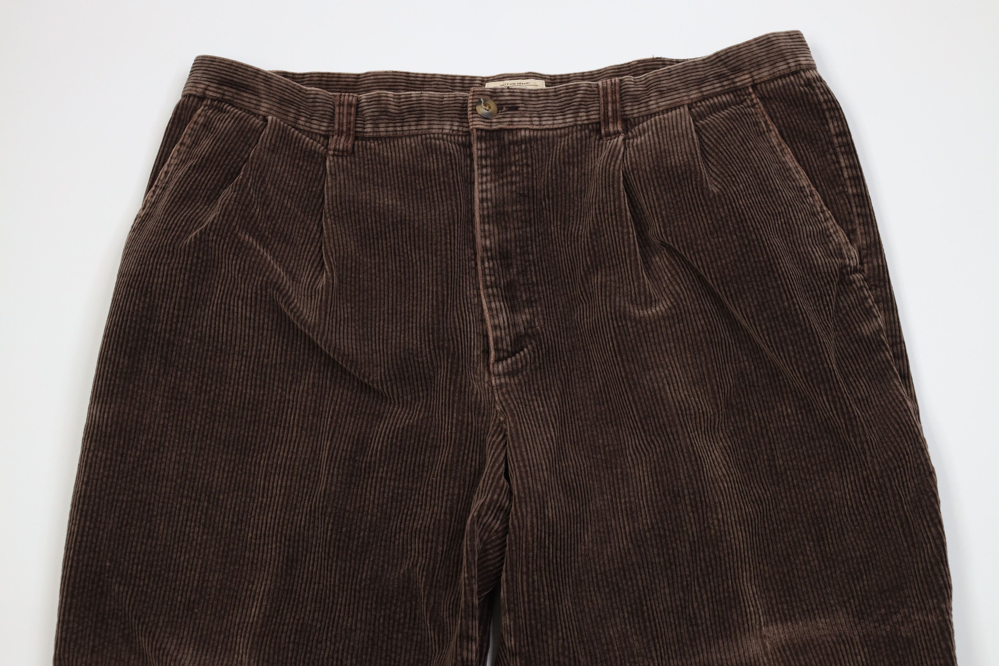 Vintage Vintage 90s Streetwear Heavy Wide Leg Corduroy Chino Pants Size US 40 / EU 56 - 2 Thumbnail