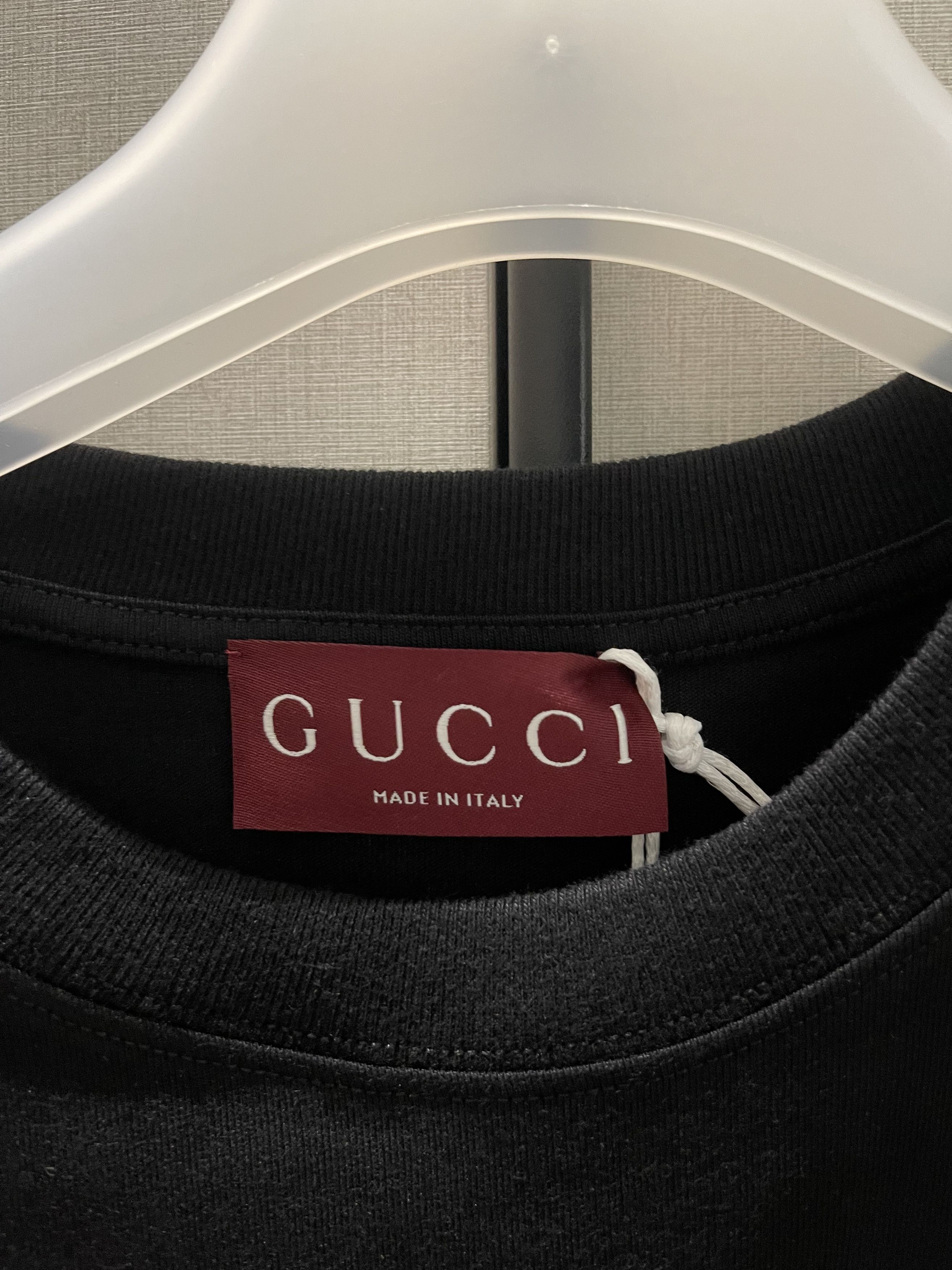 Gucci Gucci Cotton Jersey T Shirt with Gucci Print Size US M / EU 48-50 / 2 - 3 Thumbnail