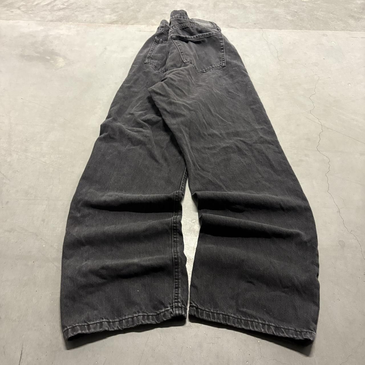 Aeropostale Crazy Vintage Y2K/2000s Aeropostale 90’s Baggy Grunge Black Denim Jeans! Size US 32 / EU 48 - 4 Thumbnail