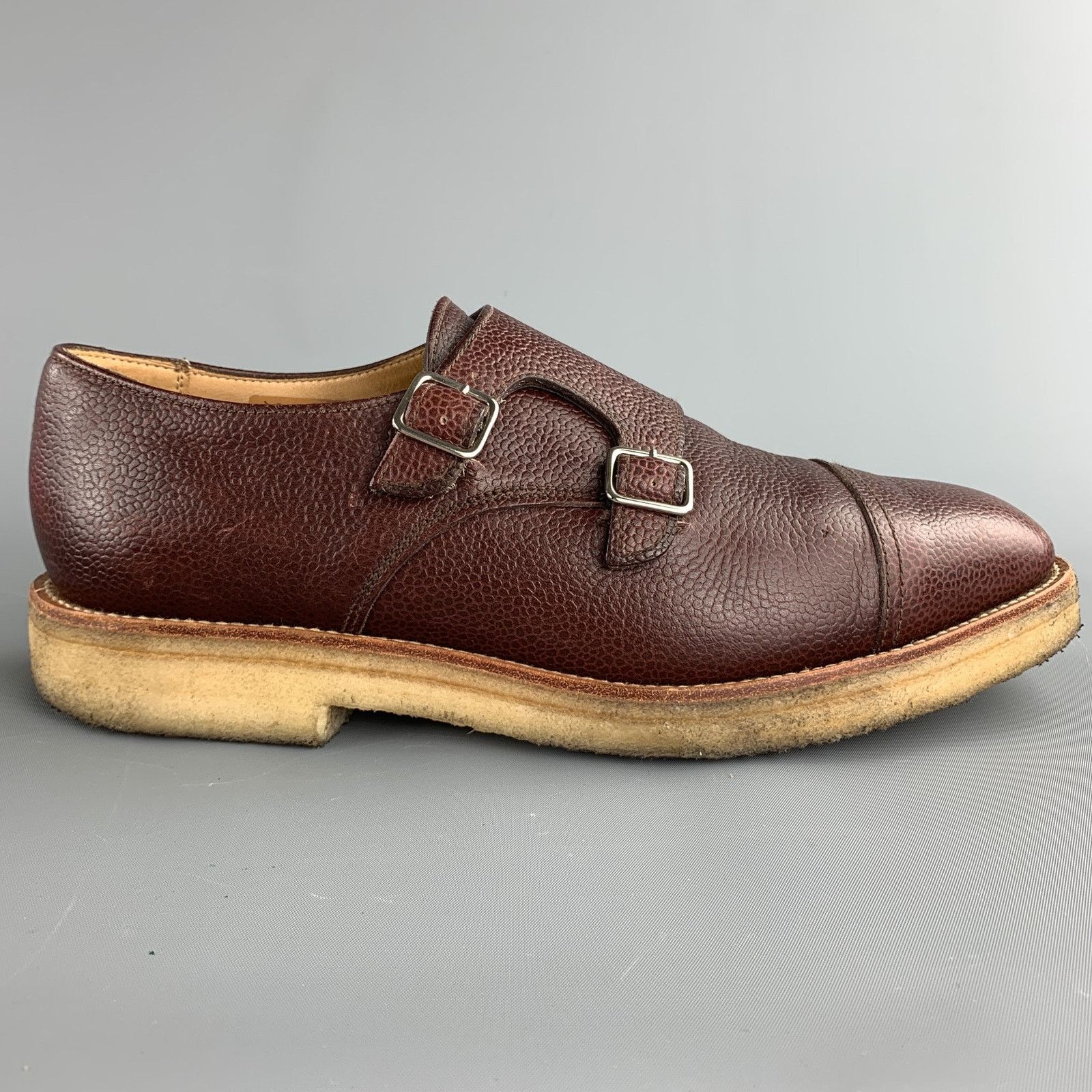 Mark McNairy MARC MCNAIRY Size 10 Brown Leather Double Monk Strap Loafers Size US 10 / EU 43 - 1 Thumbnail