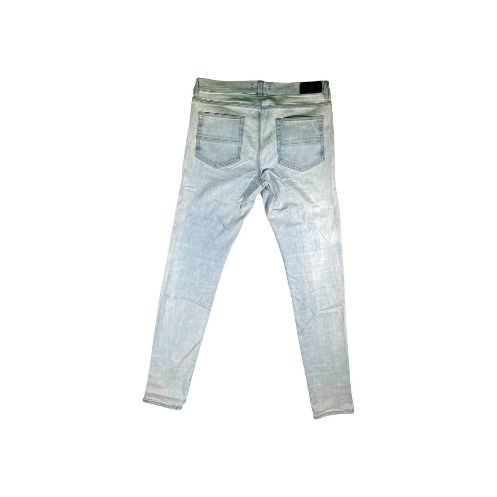 Amiri Amiri MX1 patch Light Wash & Redish Black Jeans Size US 38 / EU 54 - 2 Thumbnail
