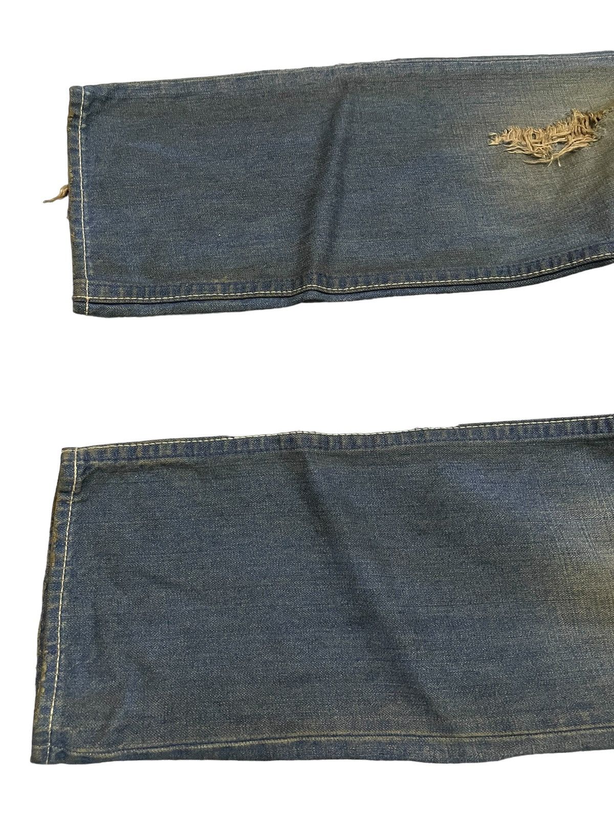 Hysteric Glamour × In The Attic Co&Lu Japan Mud Wash Distressed Jeans Size US 30 / EU 46 - 7 Thumbnail
