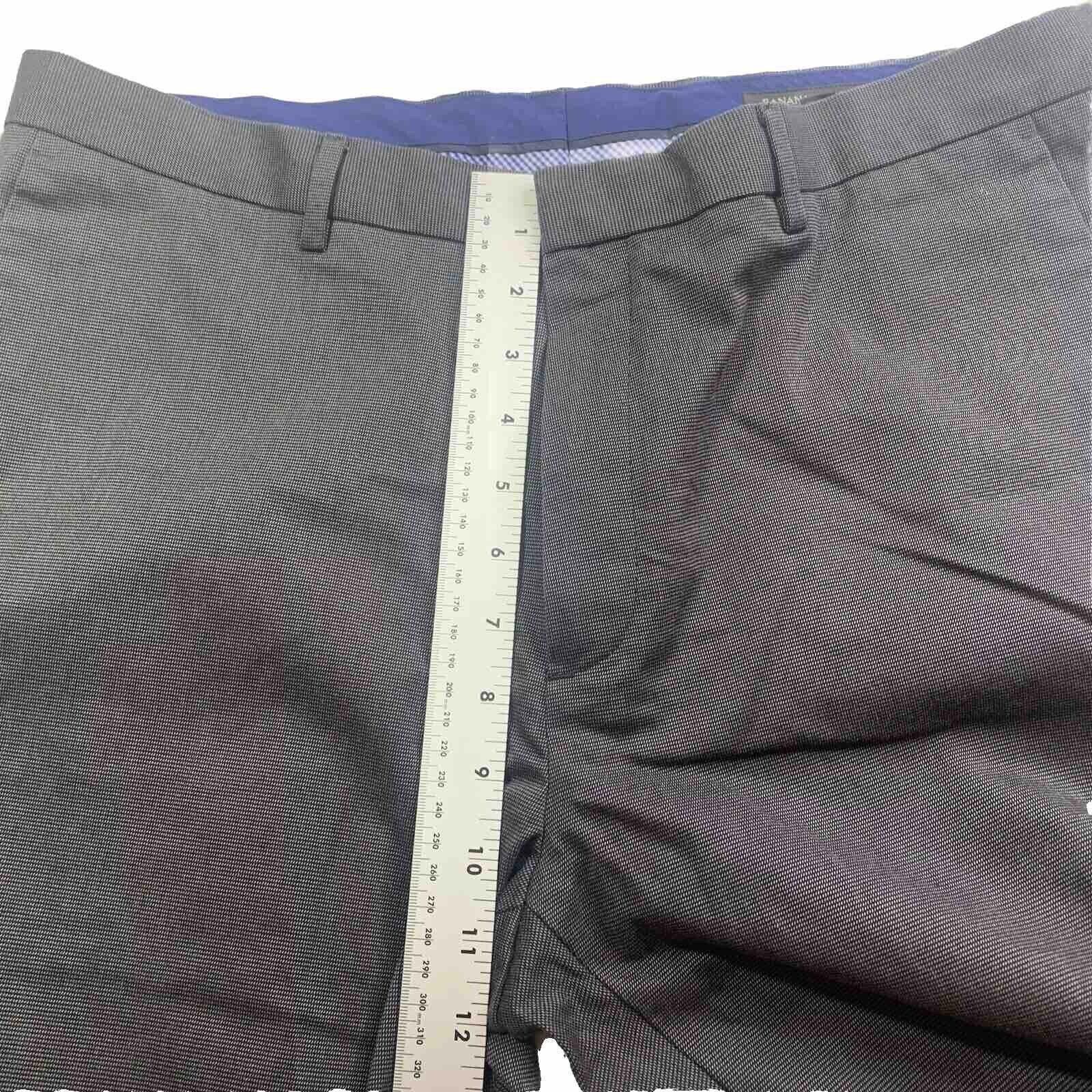 Banana Republic Banana Republic Pant Cotton Gray Charcoal Sz 34/30 Non-Iron Size US 34 / EU 50 - 4 Thumbnail