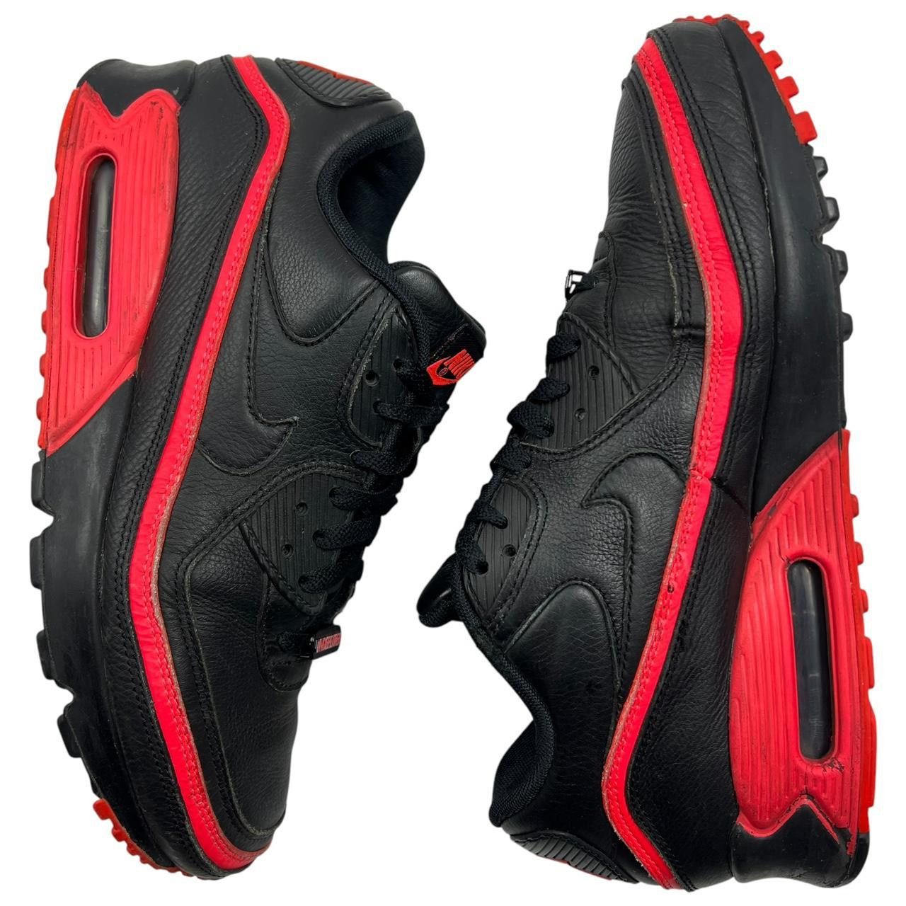 Nike × Undefeated Nike UNDFTD Air Max 90 Black Solar Red - Size US 9 / EU 42.5 Size US 9 / EU 42 - 3 Thumbnail