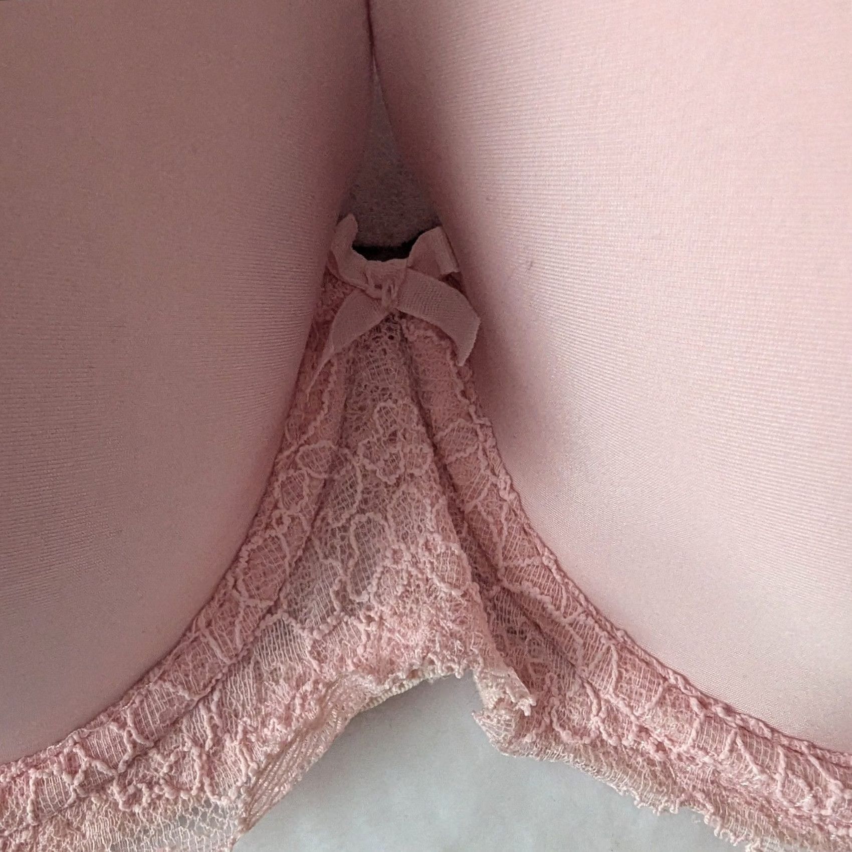 Victoria's Secret Victoria's Secret Light Pink Lace Trim Demi Bra 36D/D80 Pink Lined Push Up Underwired Womens Size ONE SIZE - 3 Thumbnail