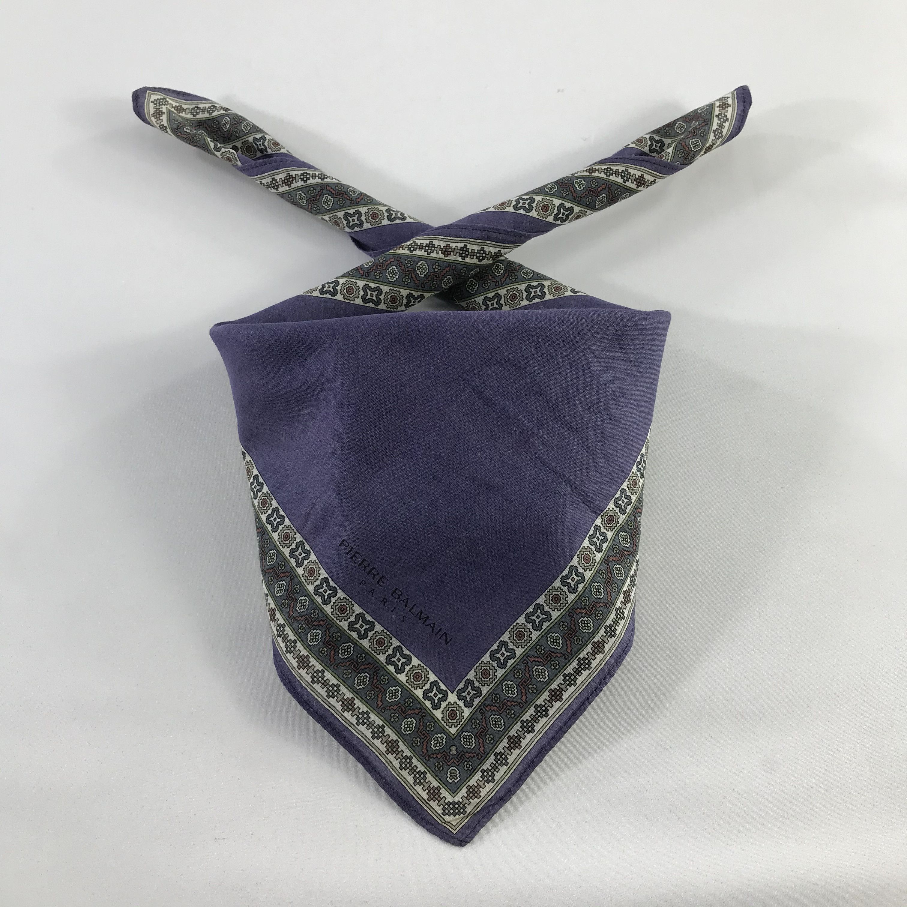 Pierre Balmain × Vintage Pierre Balmain Bandana / Handkerchief / Neckerchief - S778 Size ONE SIZE - 3 Thumbnail