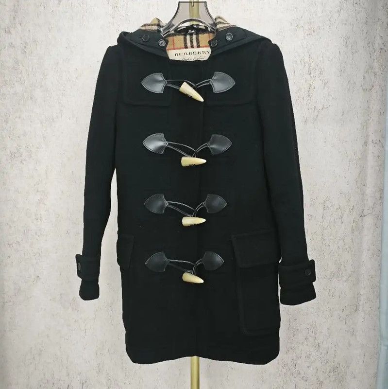 Burberry Burberry Black Wool Duffle Coat for Women Size M / US 6-8 / IT 42-44 - 1 Thumbnail