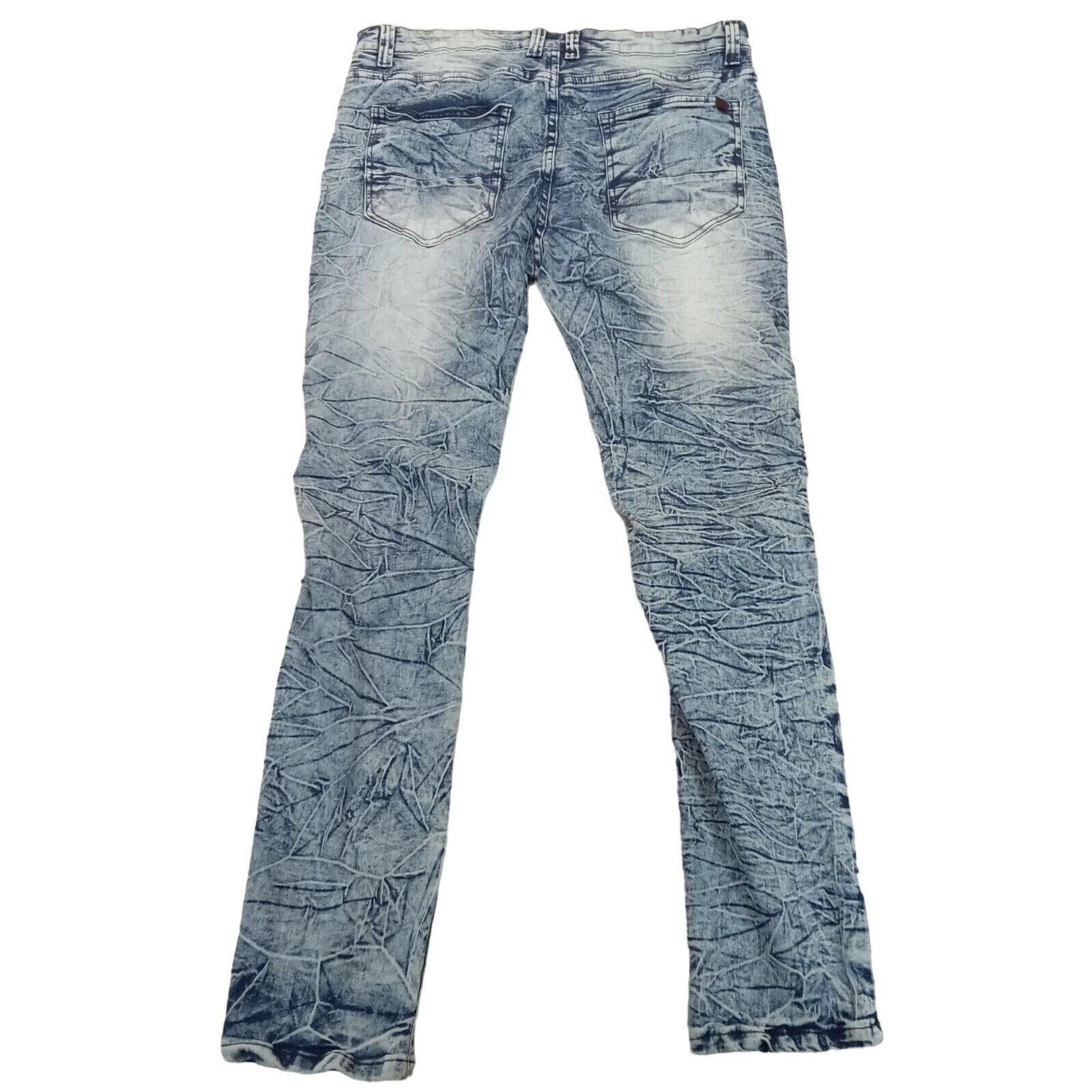 Mecca Mecca Jeans 36 X 32 Mens Stretch Fit Acid Biker Denim Grunge Size US 36 / EU 52 - 2 Thumbnail