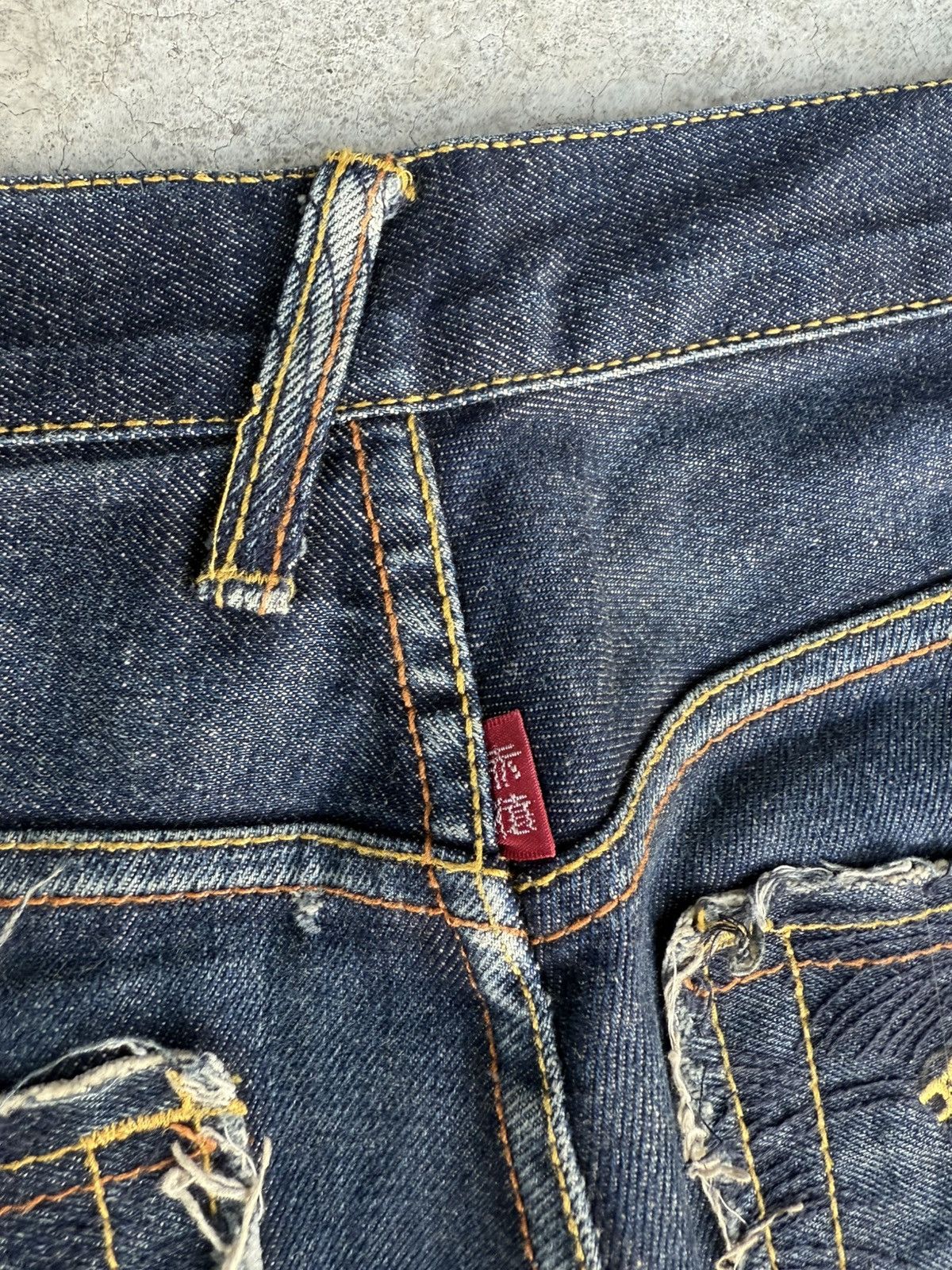 RMC Jeans Red Monkey Company Embroidered Jeans Distressed Jeans Size US 34 / EU 50 - 17 Thumbnail