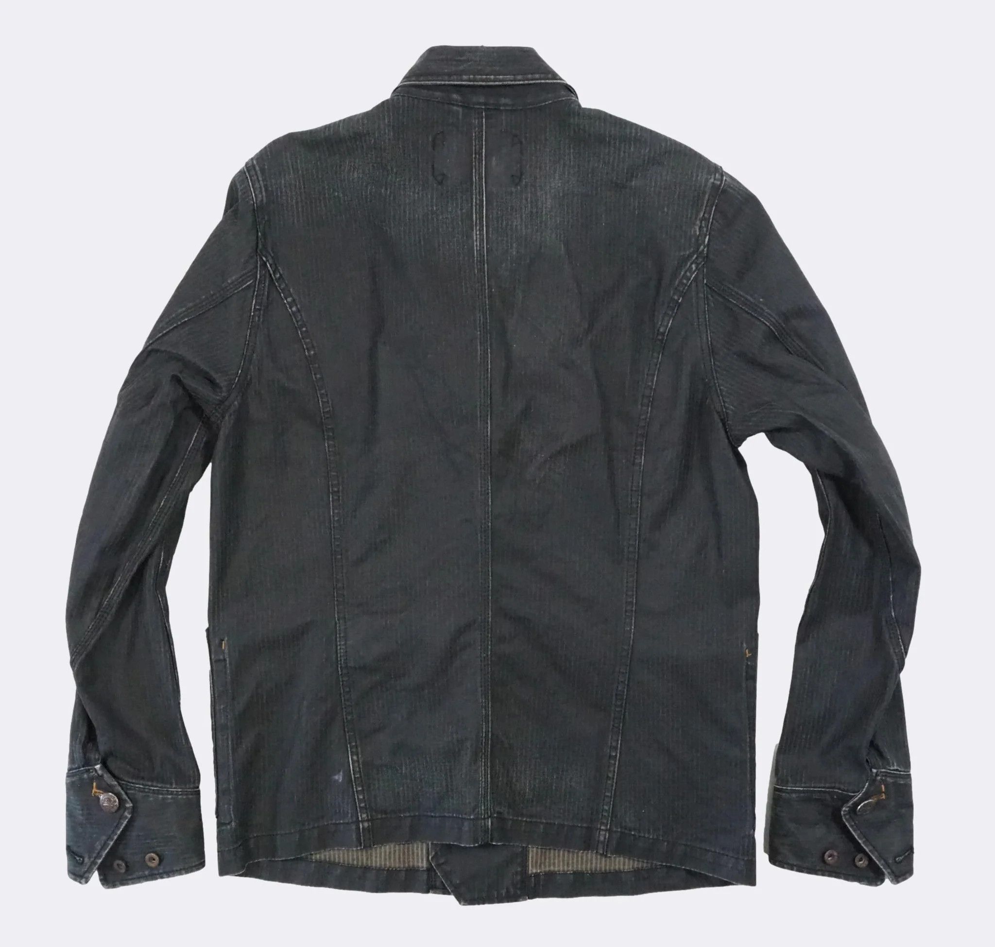 Diesel Men's Diesel Dark Denim Jeans Button-front Jacket $447 Size US M / EU 48-50 / 2 - 10 Thumbnail