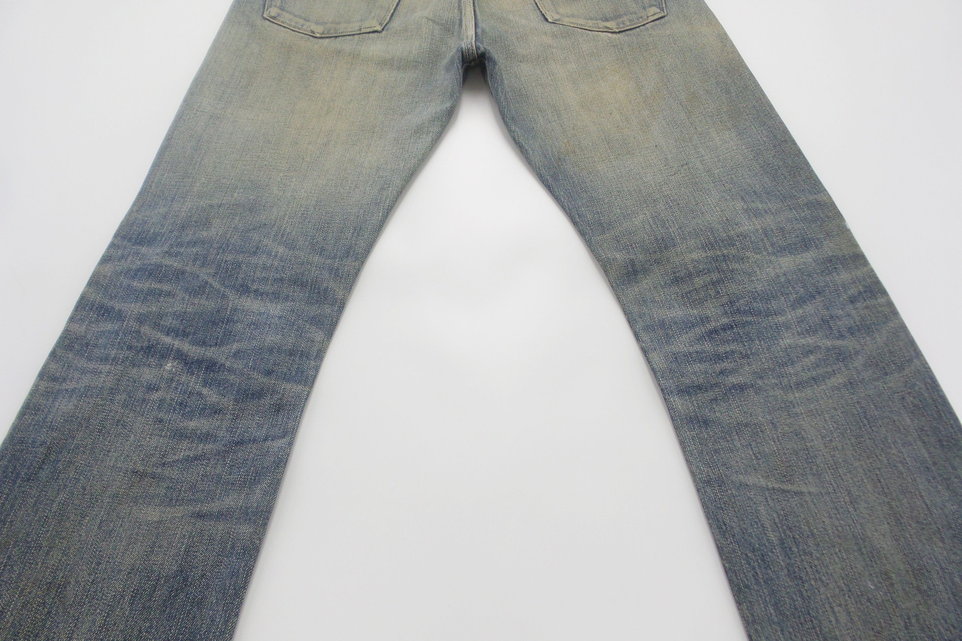 KURO DISTRESSED Blck By KURO Stonewashed Selvedge Jeans W17xL42.5 Size US 34 / EU 50 - 13 Thumbnail