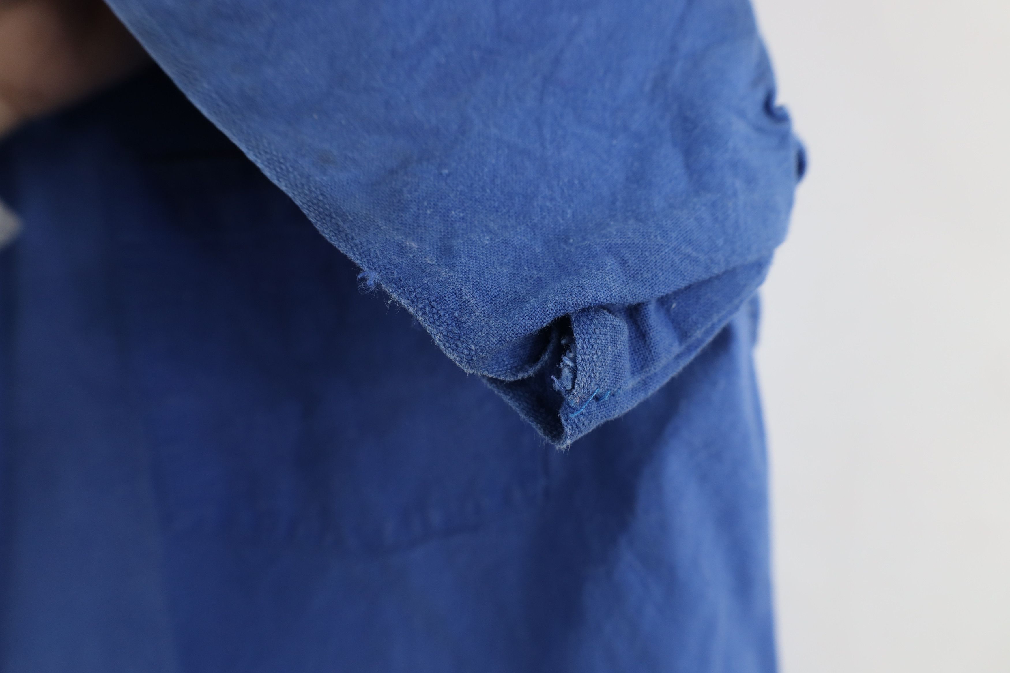 Vintage Vintage 50s Canvas Mental Hospital Scrubs Shirt Blue USA Size US M / EU 48-50 / 2 - 10 Thumbnail