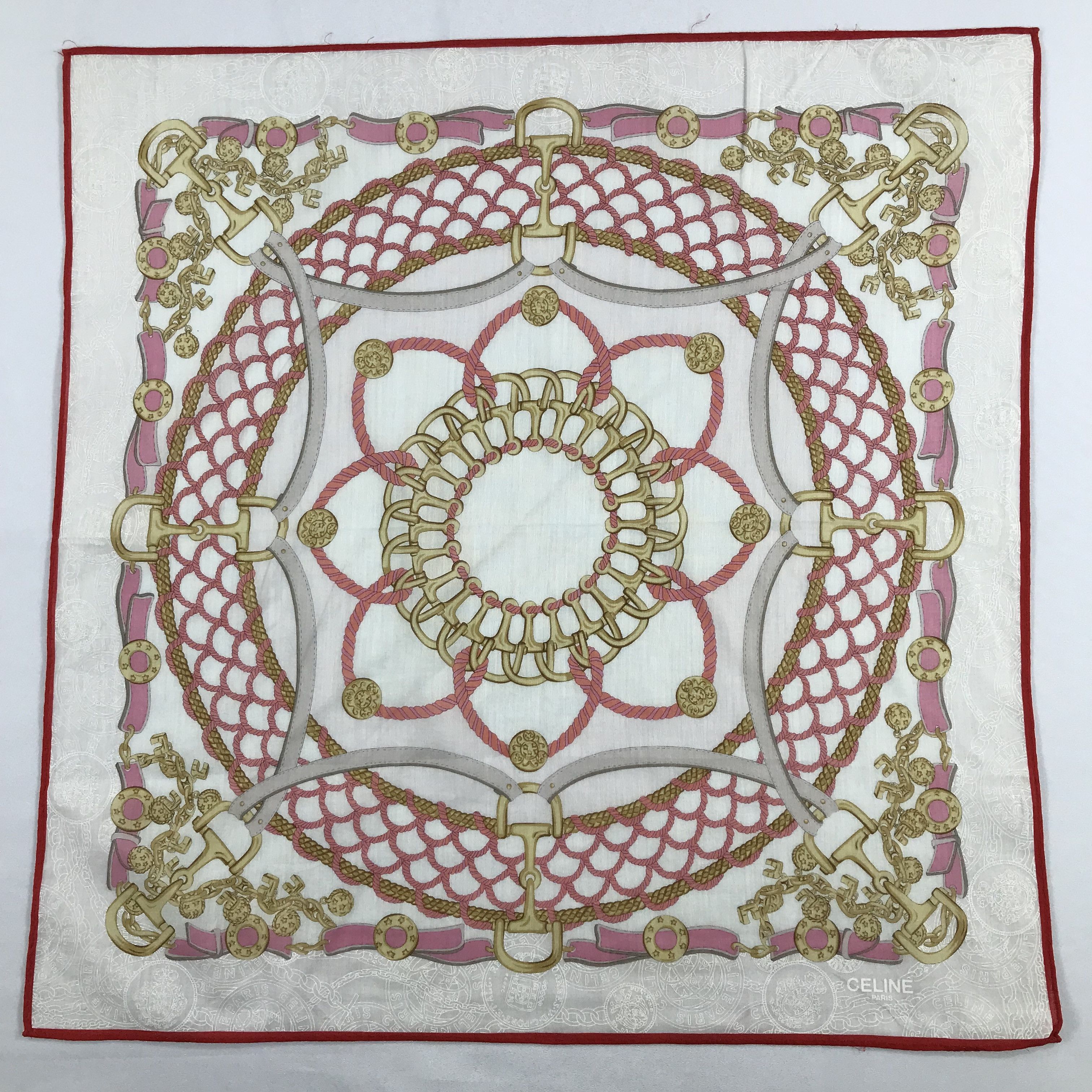 Celine × Vintage Celine Bandana / Handkerchief / Neckerchief - S2252 Size ONE SIZE - 1 Thumbnail
