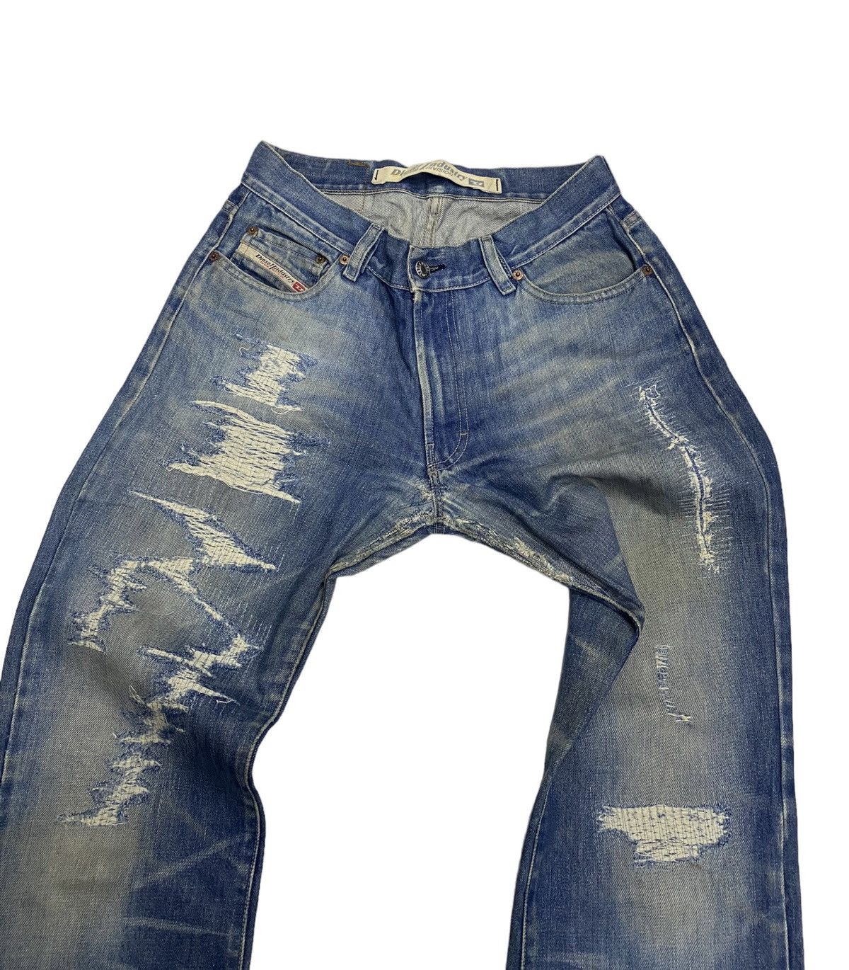 Diesel DIESEL FLARE RARE DISTRESSED DENIM FLARED JEANS Size US 29 - 9 Thumbnail