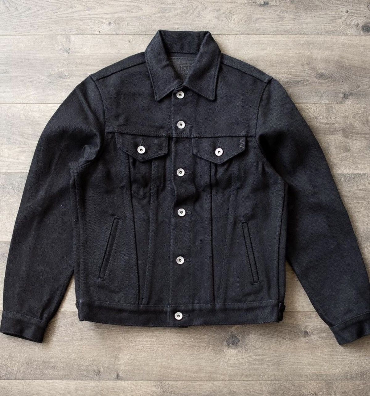 Iron Heart Iron Heart IH-526-SBG 21oz Extra Heavy Denim Jacket Black Size US XXL / EU 58 / 5 - 3 Thumbnail