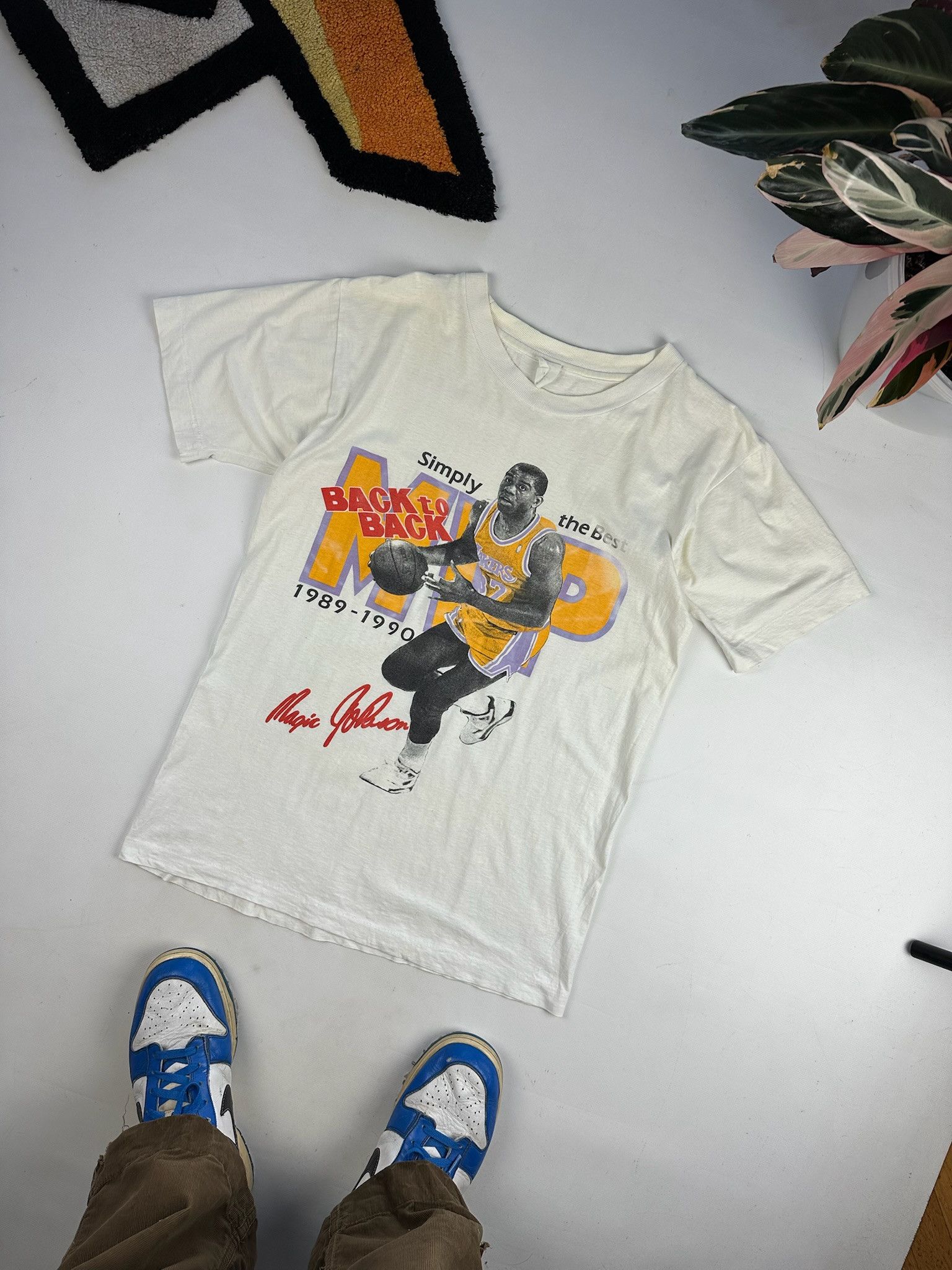 NBA Vintage Magic Johnson Lakers T-Shirt Size US M / EU 48-50 / 2 - 1 Thumbnail