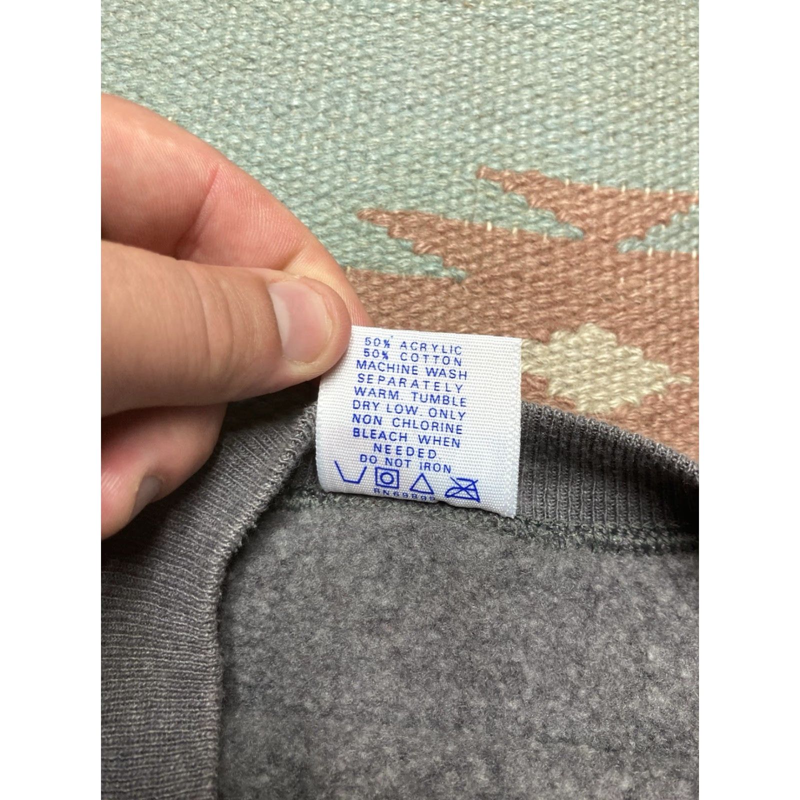 Vintage VINTAGE 80s sweatshirt Stone Gray Raglan Pullover Adult XL Crewneck Men Size US XL / EU 56 / 4 - 4 Thumbnail