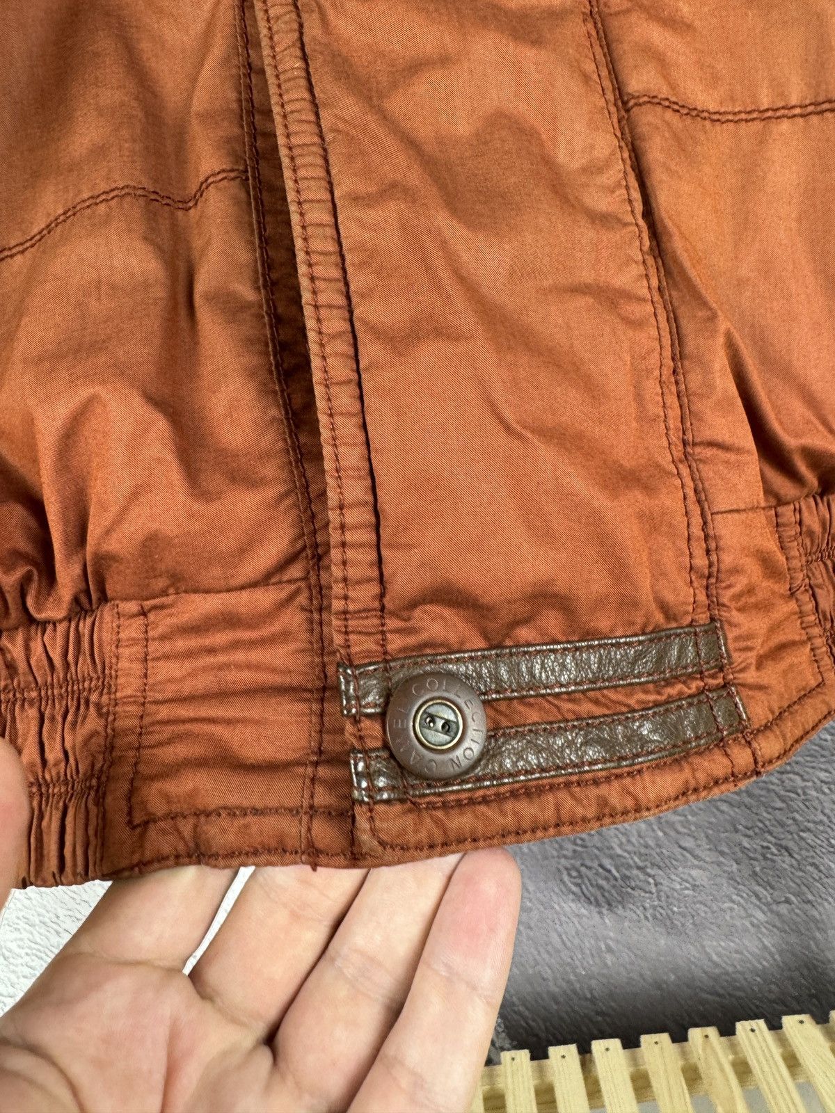 Camel Camel Collection vintage brick cotton leather winter jacket Size US L / EU 52-54 / 3 - 13 Thumbnail