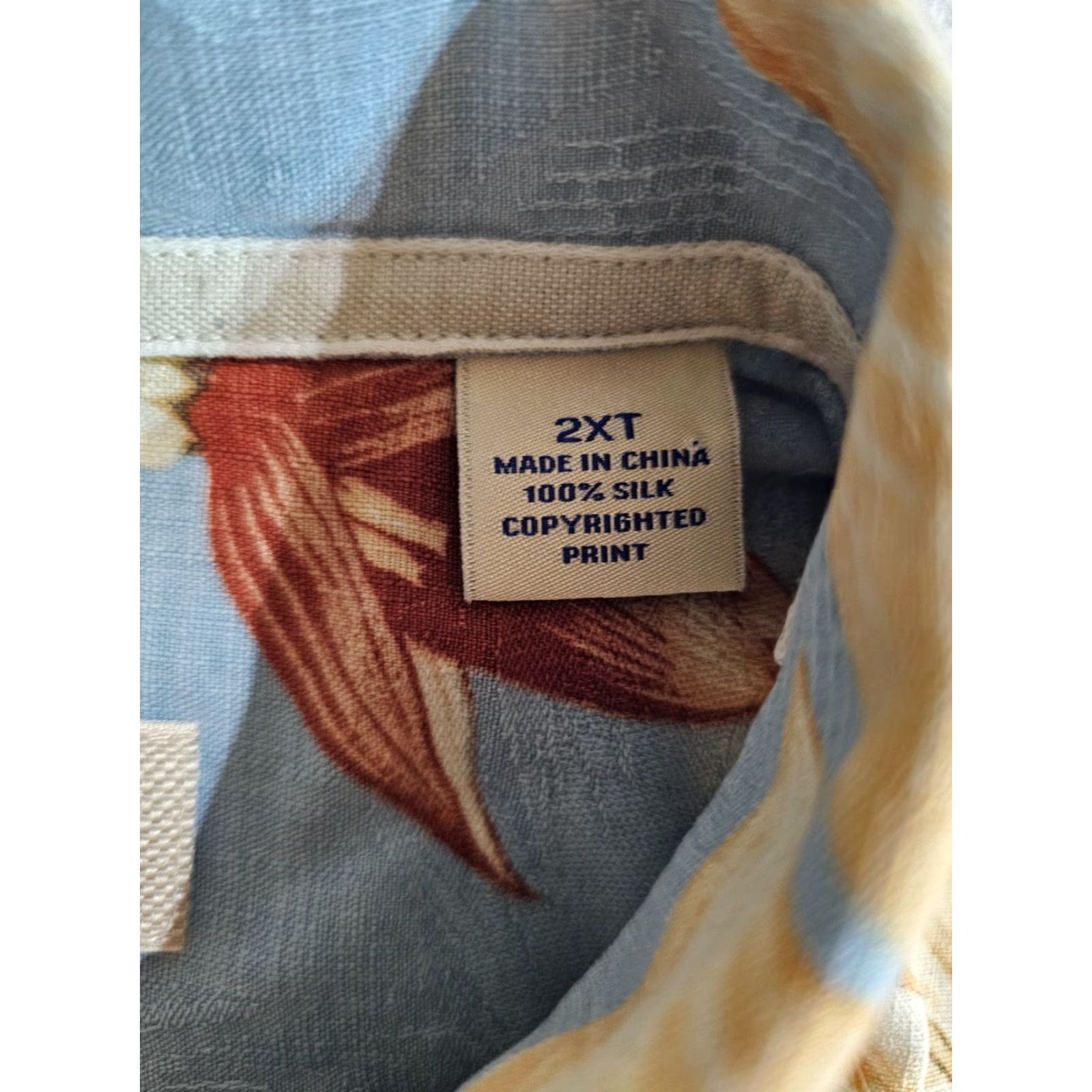 Tommy Bahama Tommy Bahama Shirt 100% Silk Hawaiian Button Up Camp Style Short Sleeve Size XLT Size US XXL / EU 58 / 5 - 5 Thumbnail