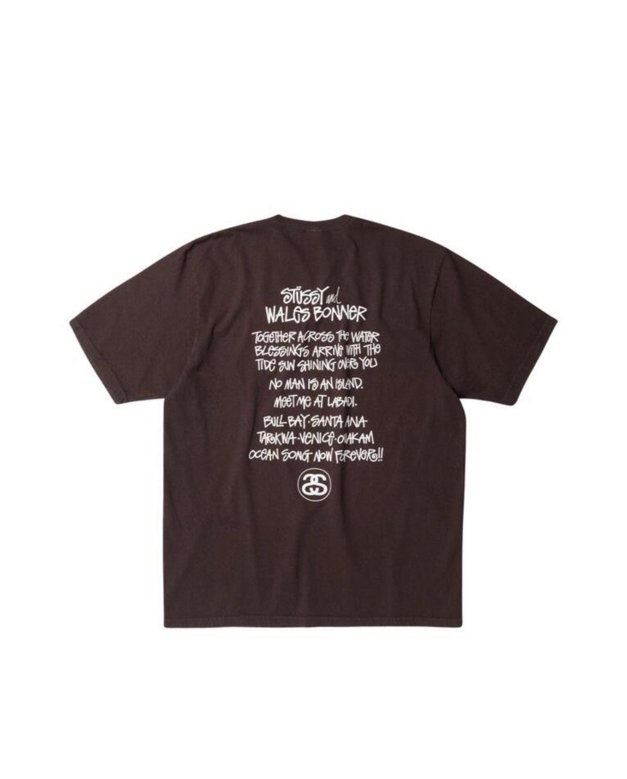 Stussy × Wales Bonner Stussy x Wales Bonner Ocean Song Tee 'Brown' Size US XL / EU 56 / 4 - 2 Thumbnail
