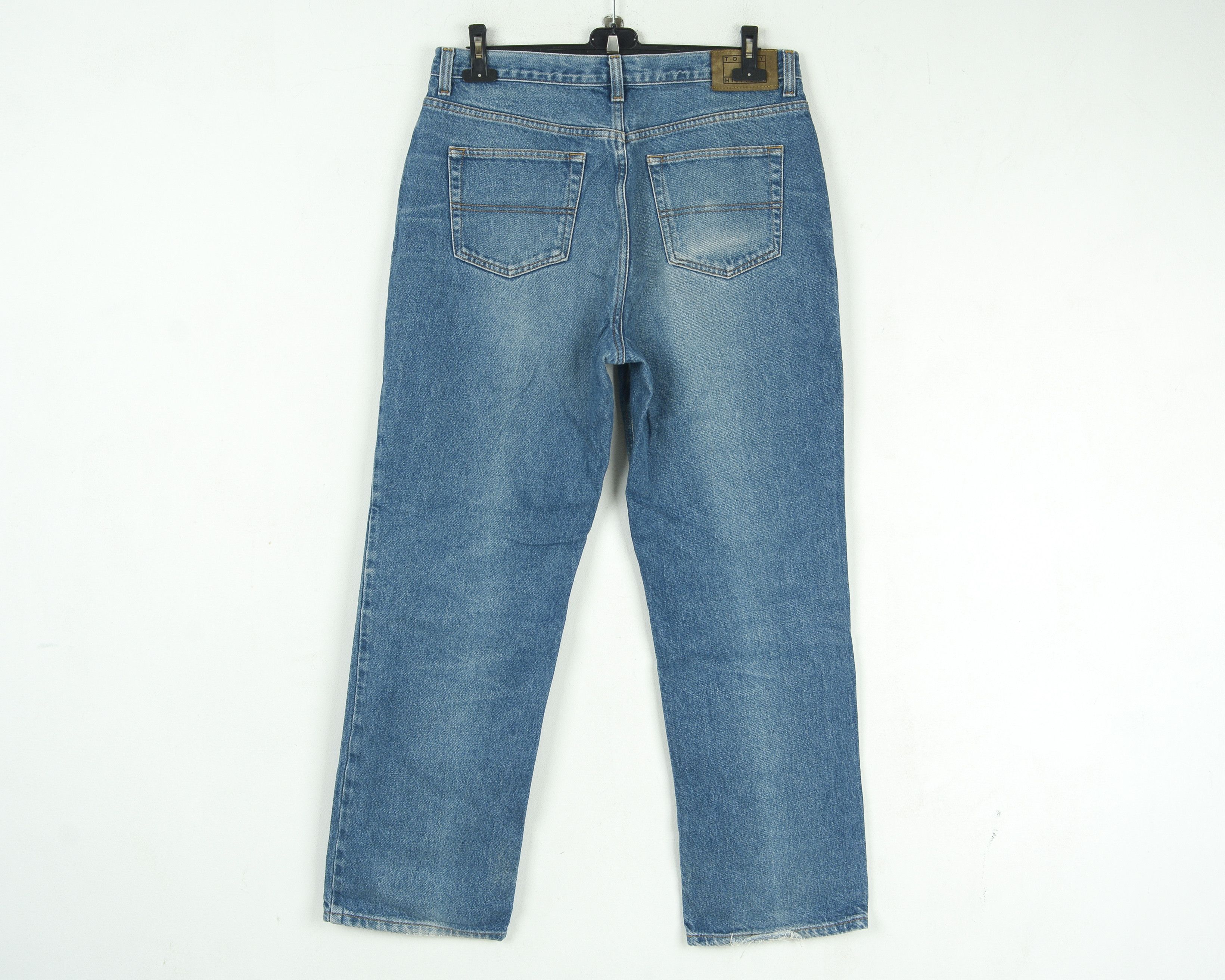 Tommy Hilfiger W34 L30 Straight Jeans Denim Pants Trousers Zip Fly Retro Size US 34 / EU 50 - 10 Thumbnail