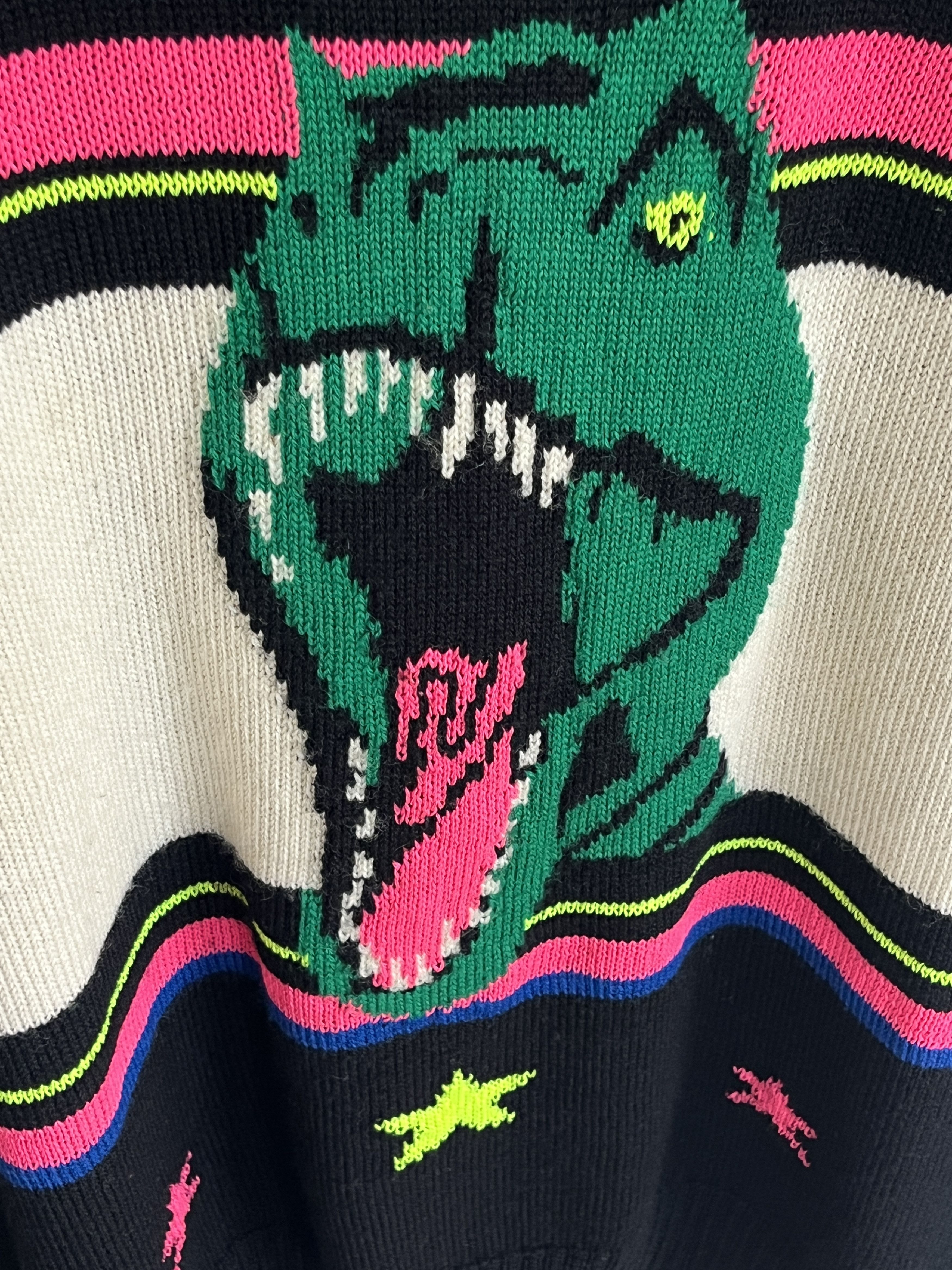 Saint Laurent Paris SS16 Runway Dinosaur Sweater Size US M / EU 48-50 / 2 - 3 Thumbnail