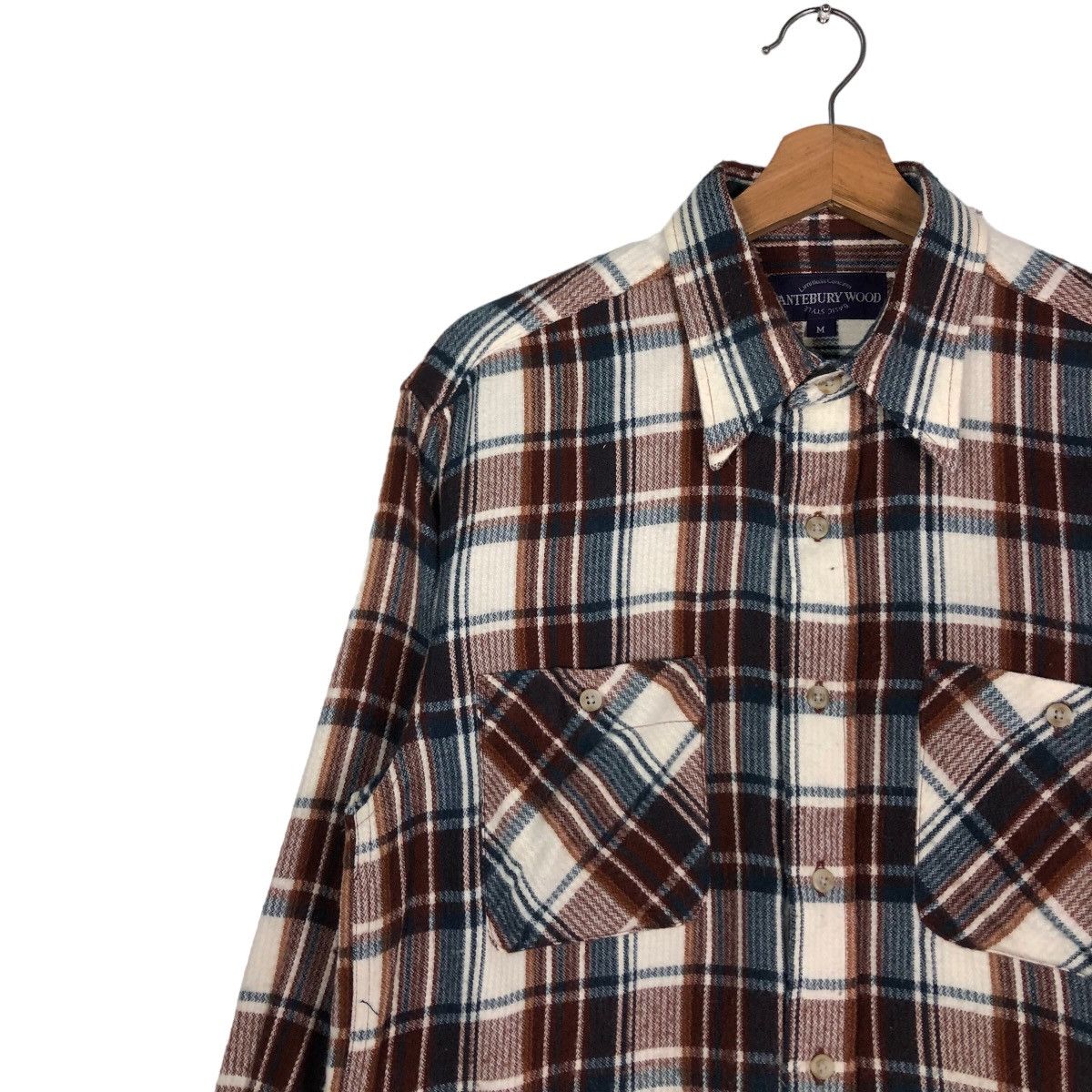 Japanese Brand 🔥Vintage Flannel Shirt Chore Jacket Canterbury Wood Tartan Size US M / EU 48-50 / 2 - 7 Thumbnail