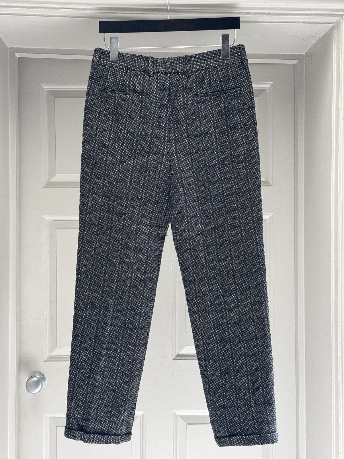 Saint Laurent Paris SAINT LAURENT Mens Black and White Wool Trousers IT 46 Size US 30 / EU 46 - 6 Thumbnail