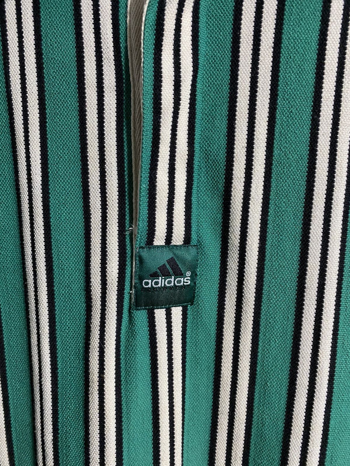 Adidas × Vintage Vintage Adidas Equipment Striped Polo Shirt Size US XL / EU 56 / 4 - 3 Thumbnail