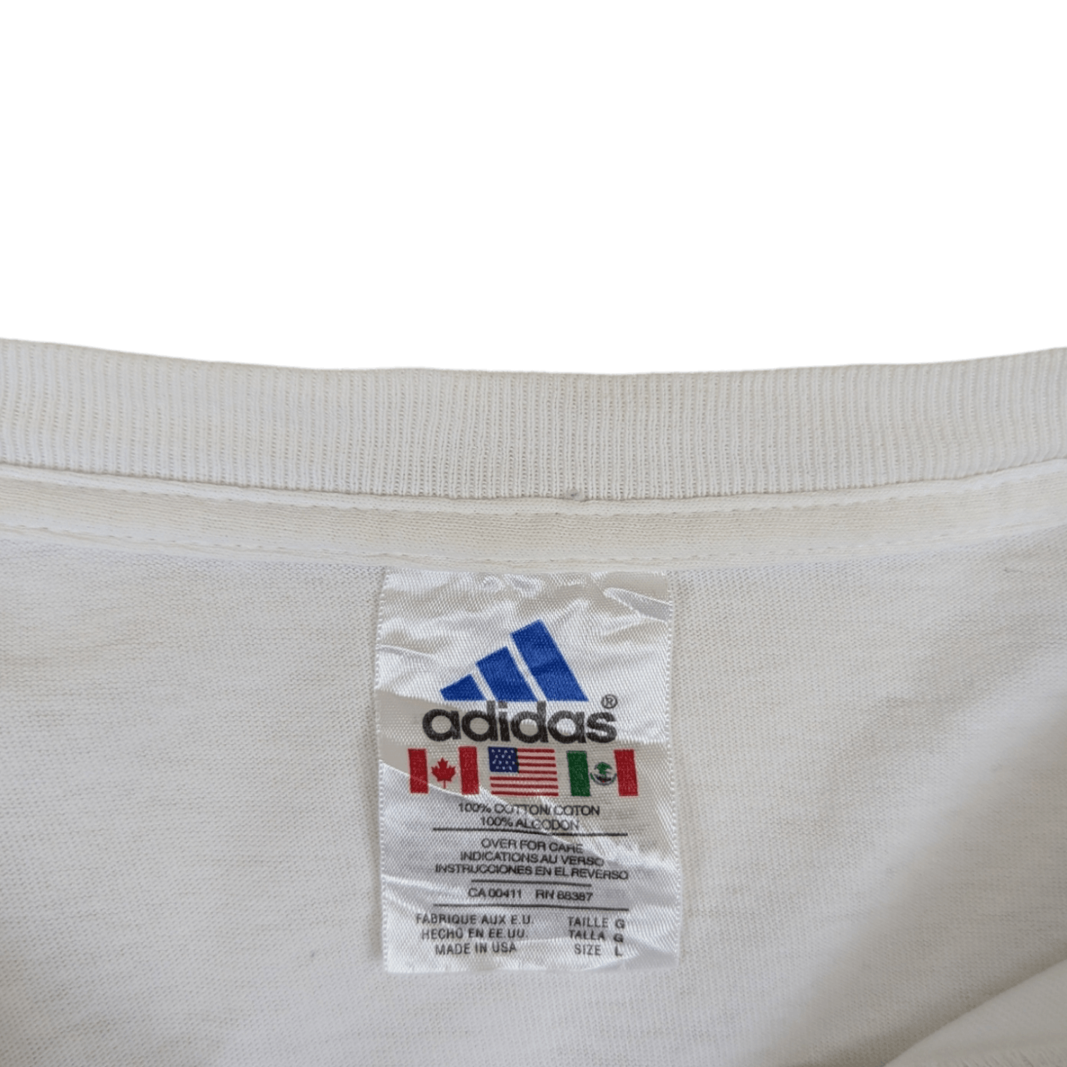 Adidas Vintage 2000's ADIDAS 3 Striped Long Sleeve T-Shirt Size US L / EU 52-54 / 3 - 11 Thumbnail