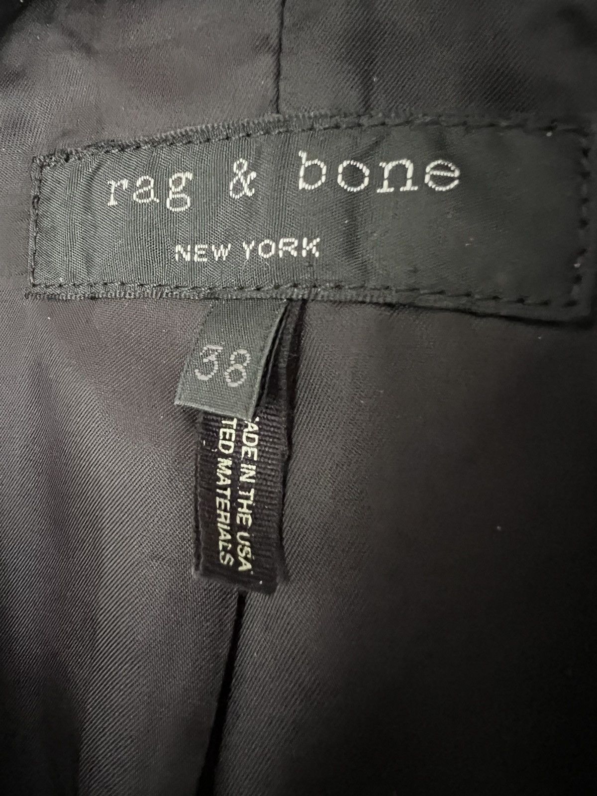 Rag & Bone Rag & Bone Lightweight Wool Blazer Black Thom Yorke Size 38R - 4 Thumbnail