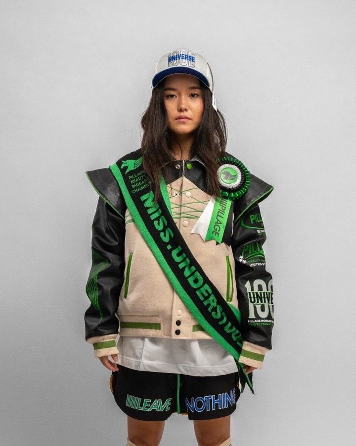 Other Pillage worldwide Beauty Pageant Varsity Jacket Size US L / EU 52-54 / 3 - 2 Thumbnail