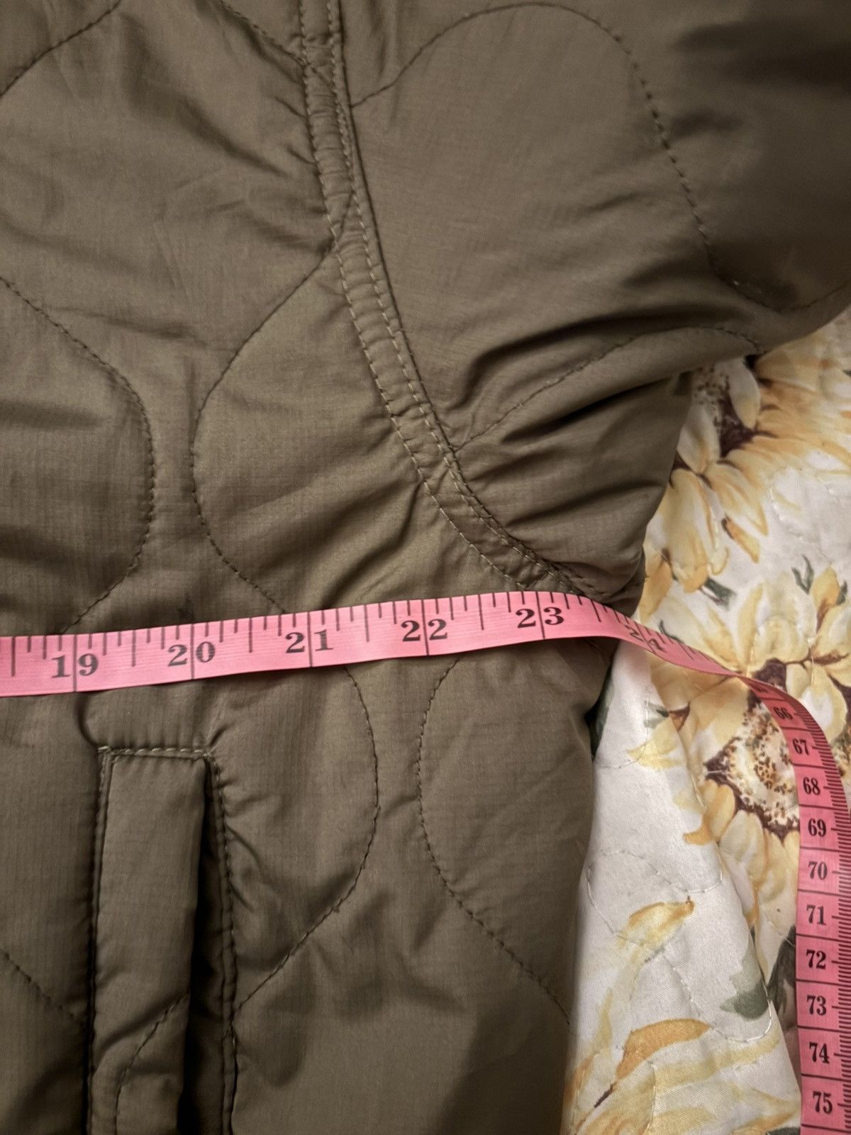 Japanese Brand Reversible Quilted Puffer Bomber Jacket Army Green Size US L / EU 52-54 / 3 - 10 Thumbnail