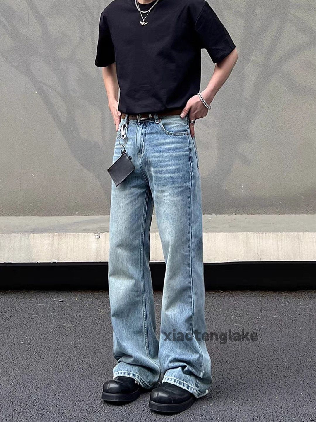Jean Washed faded cleanfit yuppie y2k bootcut grunge jeans Size US 33 - 5 Thumbnail