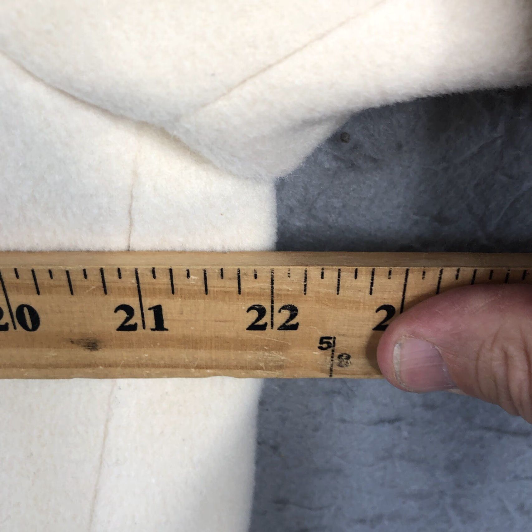 Vintage VINTAGE Larry Levine Coat Womens Large Cream Lambswool Cashmere Pea Coat Jacket Size L / US 10 / IT 46 - 4 Thumbnail
