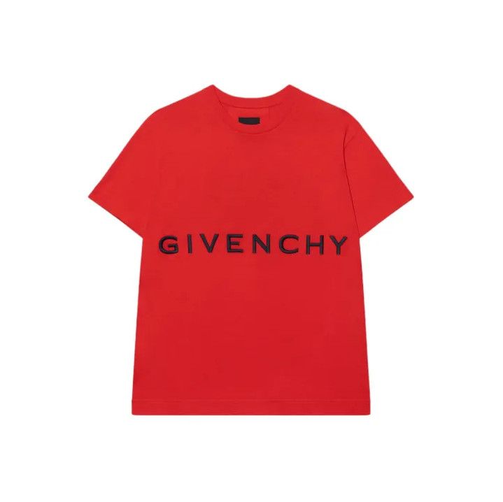 Givenchy Givenchy FW22 Logo Embroidered Short Sleeve T-Shirt Size US XXS / EU 40 - 1 Thumbnail