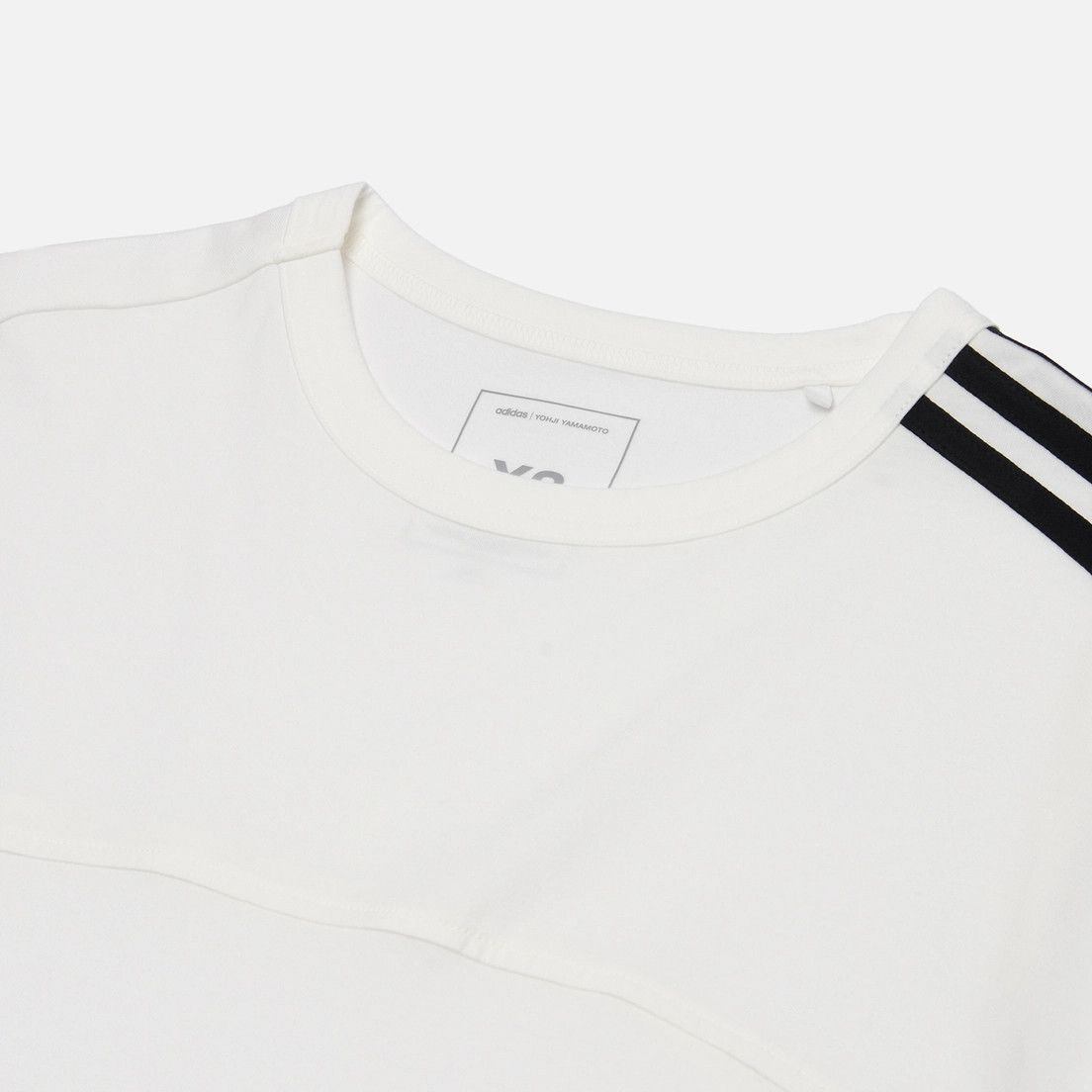 Adidas × Y-3 o1mle0526 3 Stripe Short Sleeve T-Shirt in White Size US S / EU 44-46 / 1 - 2 Thumbnail
