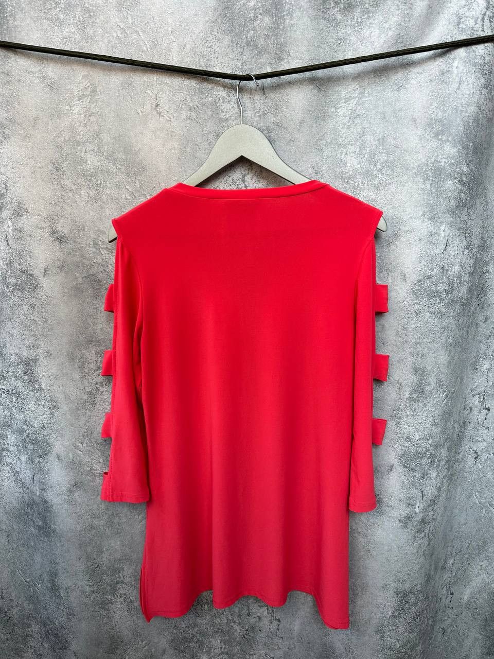 Joseph Ribkoff Joseph Ribkoff Red Ladder Sleeve Tunic Dress Canada Size M / US 6-8 / IT 42-44 - 3 Thumbnail