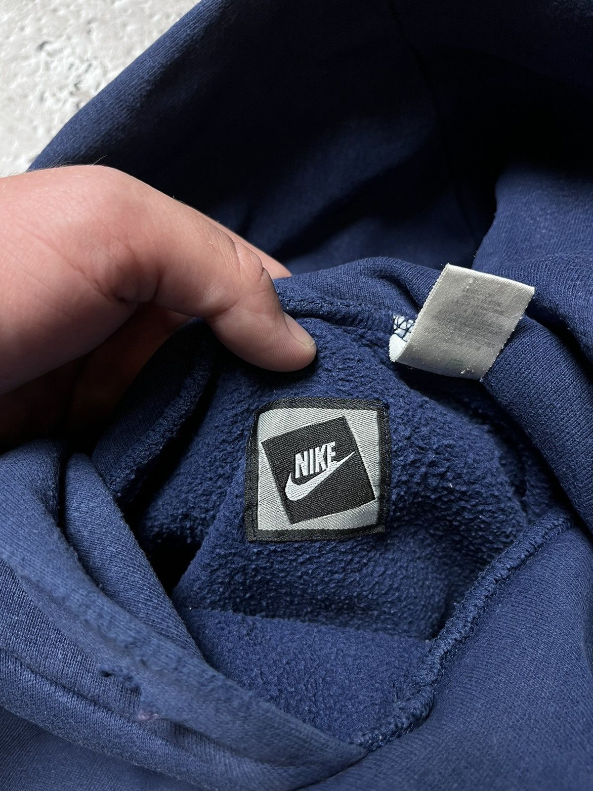 Nike × Vintage Nike Vintage Y2K Fade Black Hoodie Sweatshirt Drill Size US M / EU 48-50 / 2 - 7 Thumbnail
